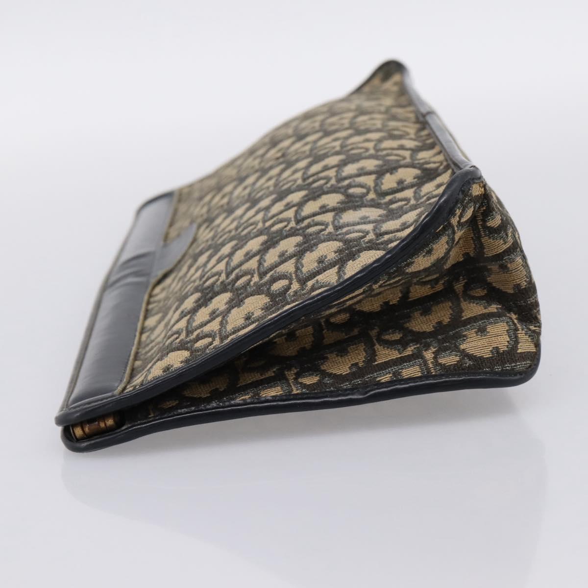 Christian Dior Trotter Canvas Clutch Bag Navy Auth 202928