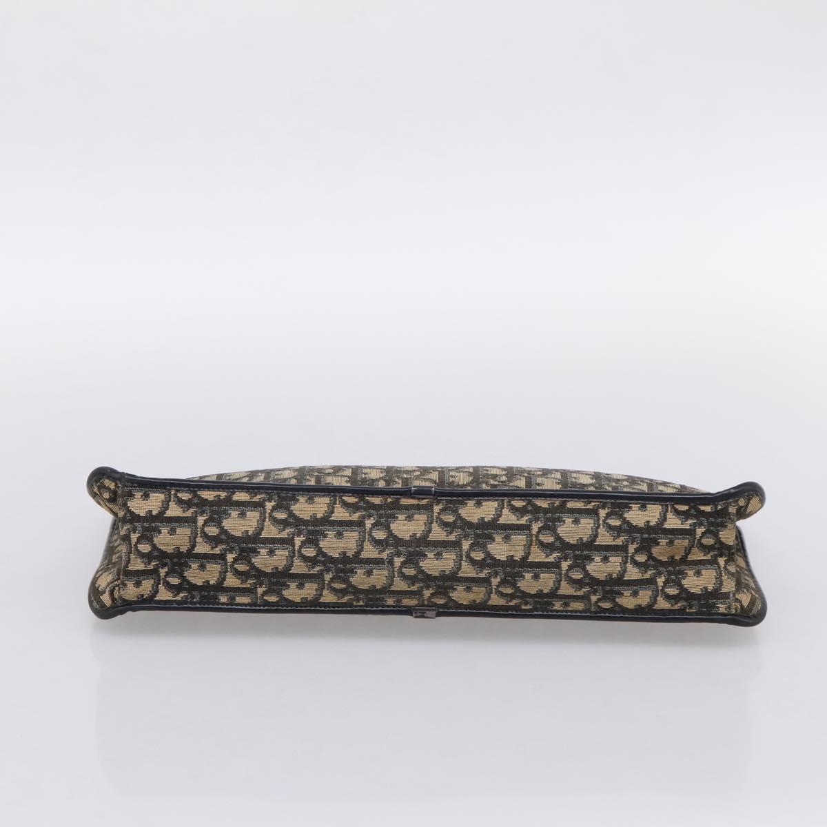 Christian Dior Trotter Canvas Clutch Bag Navy Auth 202928