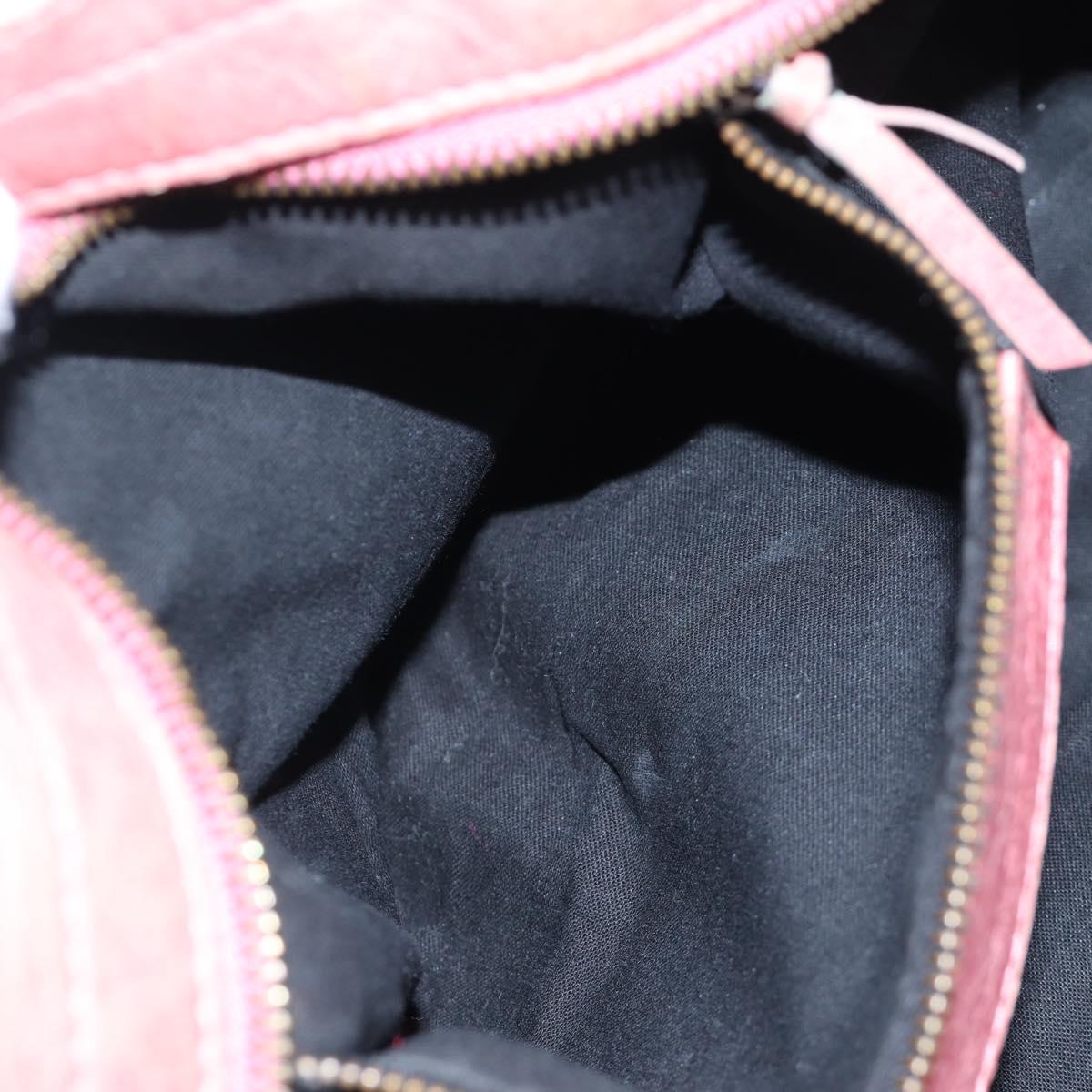BALENCIAGA The Part Time Hand Bag Leather 2way Pink 168028 Auth 202939V