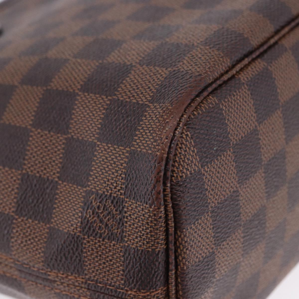 LOUIS VUITTON Damier Ebene Neverfull PM Tote Bag N51109 LV Auth 202940A