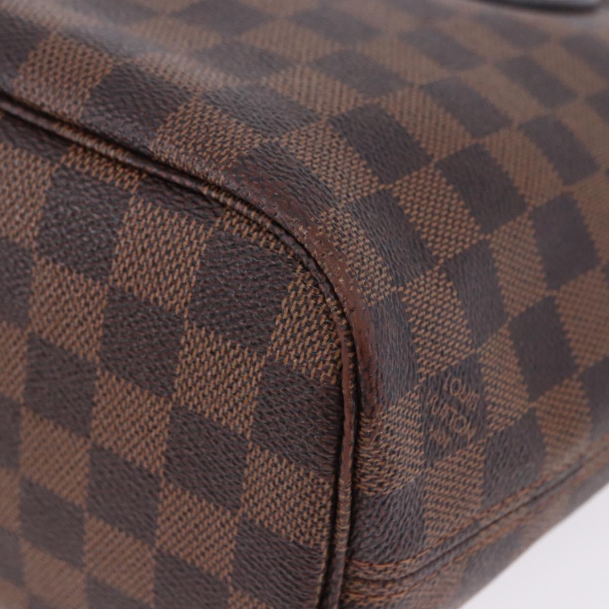 LOUIS VUITTON Damier Ebene Neverfull PM Tote Bag N51109 LV Auth 202940A