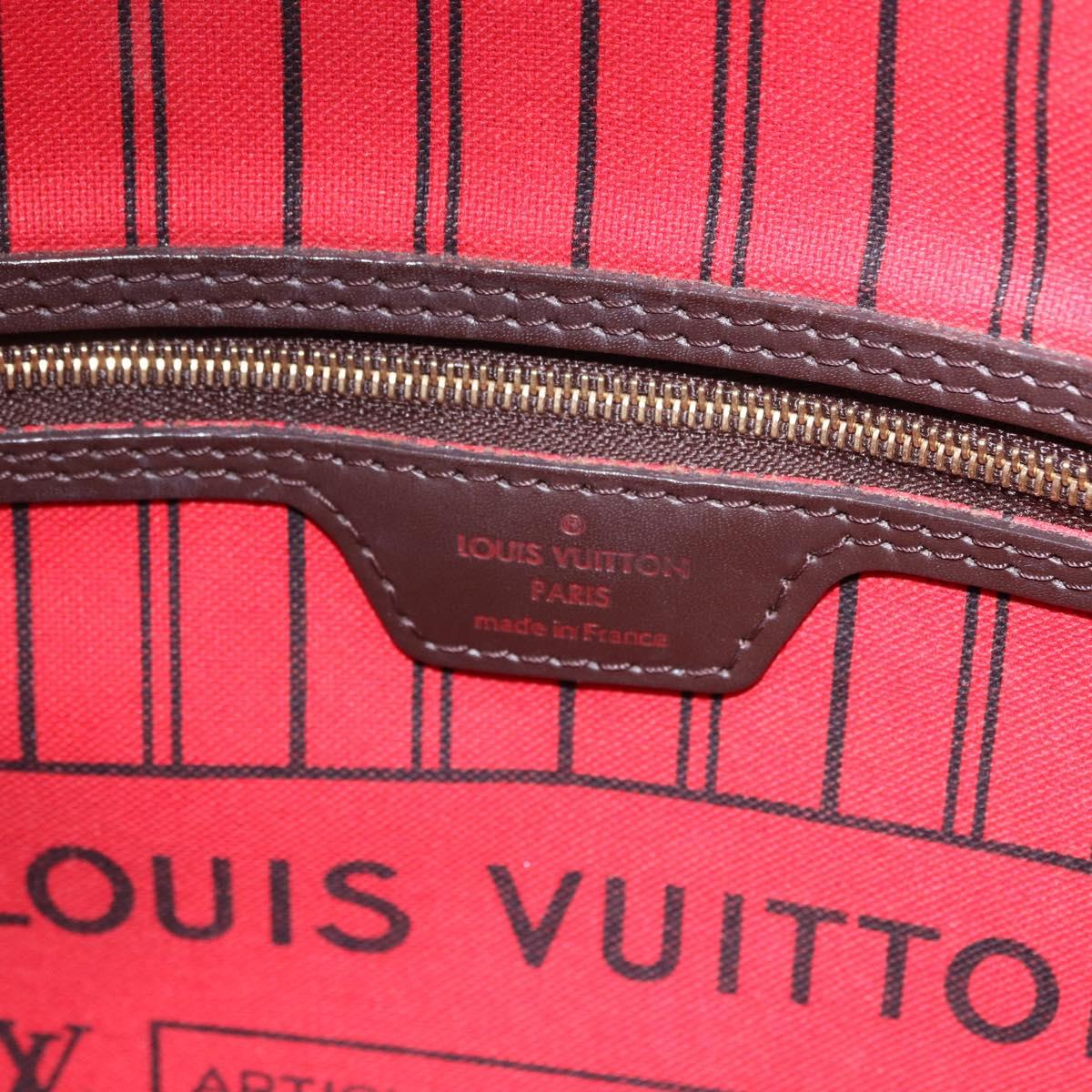 LOUIS VUITTON Damier Ebene Neverfull PM Tote Bag N51109 LV Auth 202940A