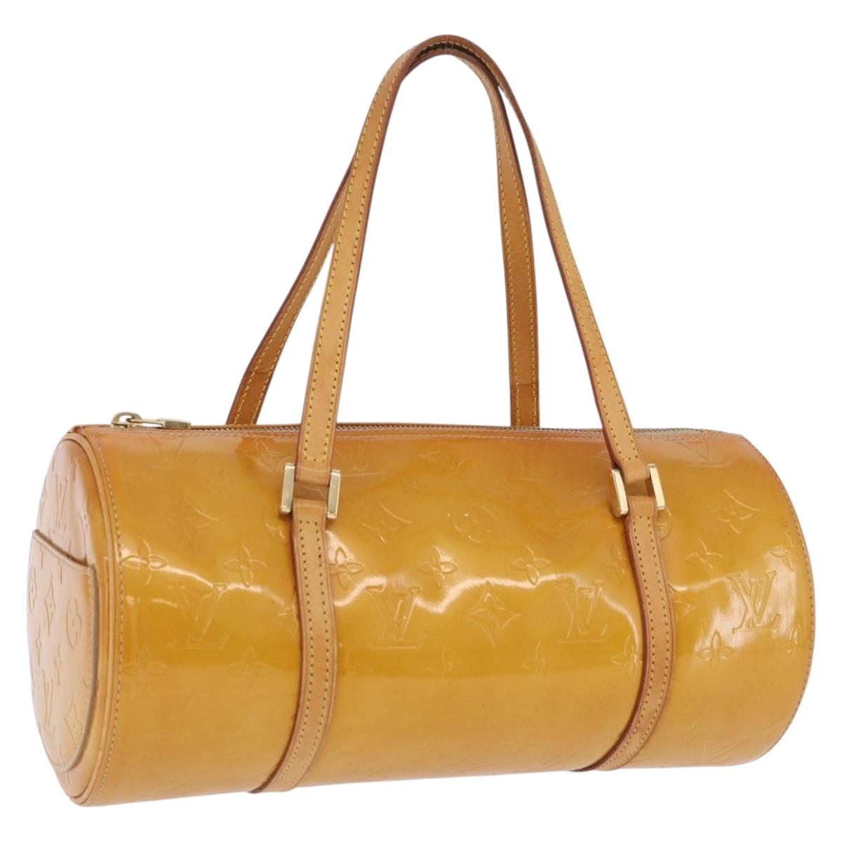 LOUIS VUITTON Monogram Vernis Bedford Hand Bag Beige M91006 LV Auth 202942A