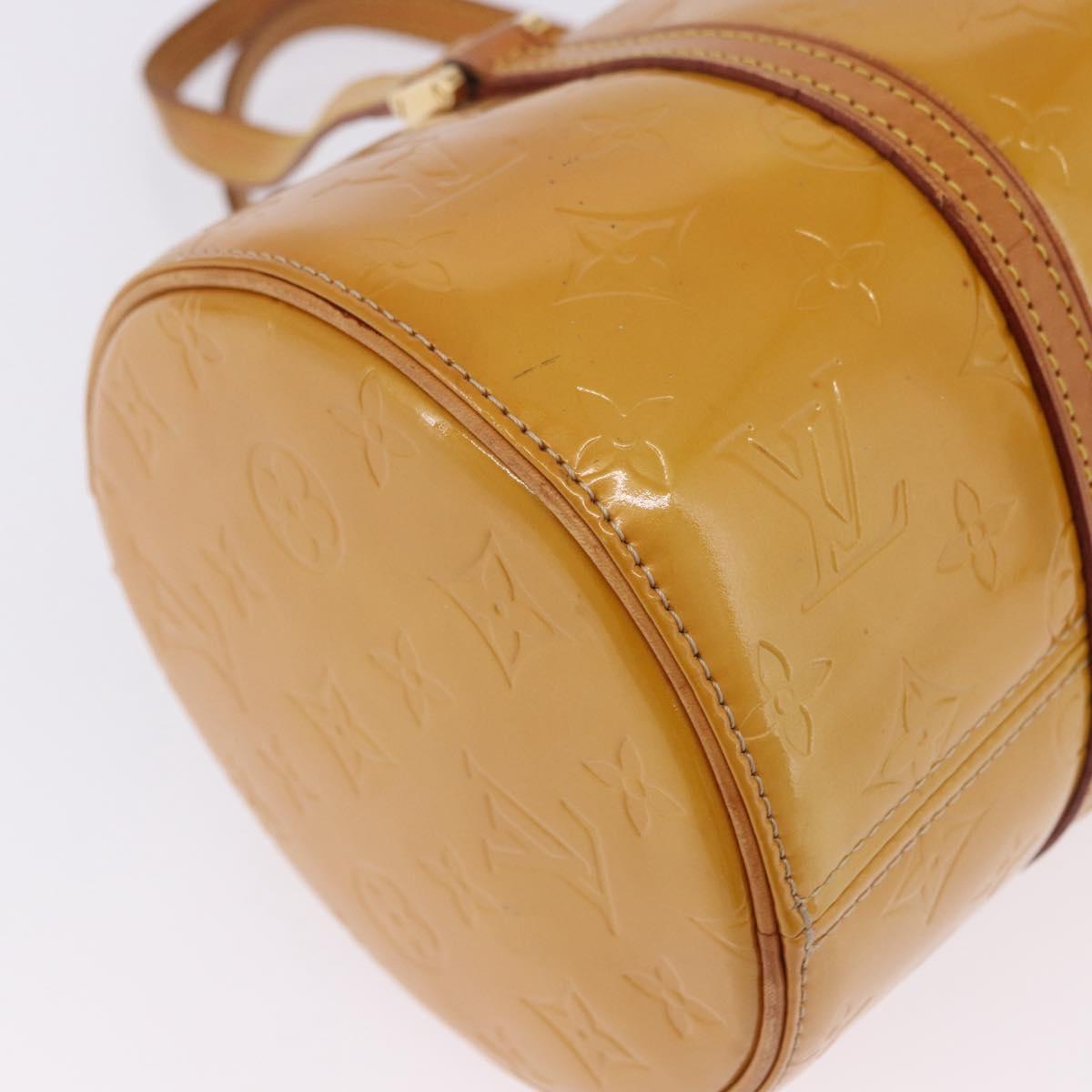 LOUIS VUITTON Monogram Vernis Bedford Hand Bag Beige M91006 LV Auth 202942A