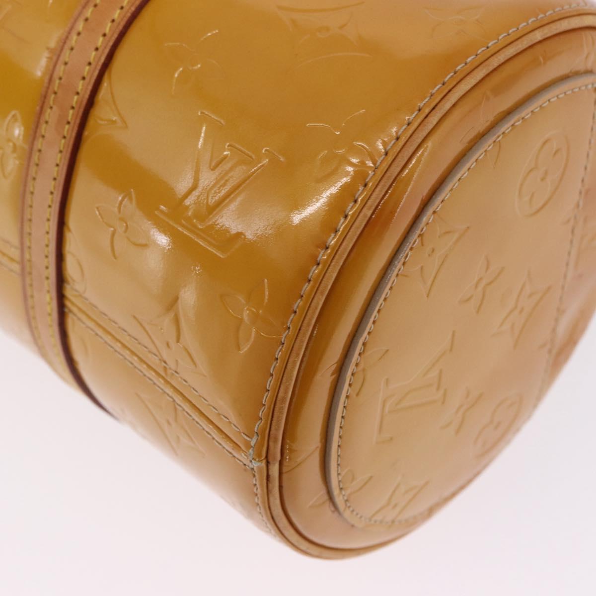LOUIS VUITTON Monogram Vernis Bedford Hand Bag Beige M91006 LV Auth 202942A