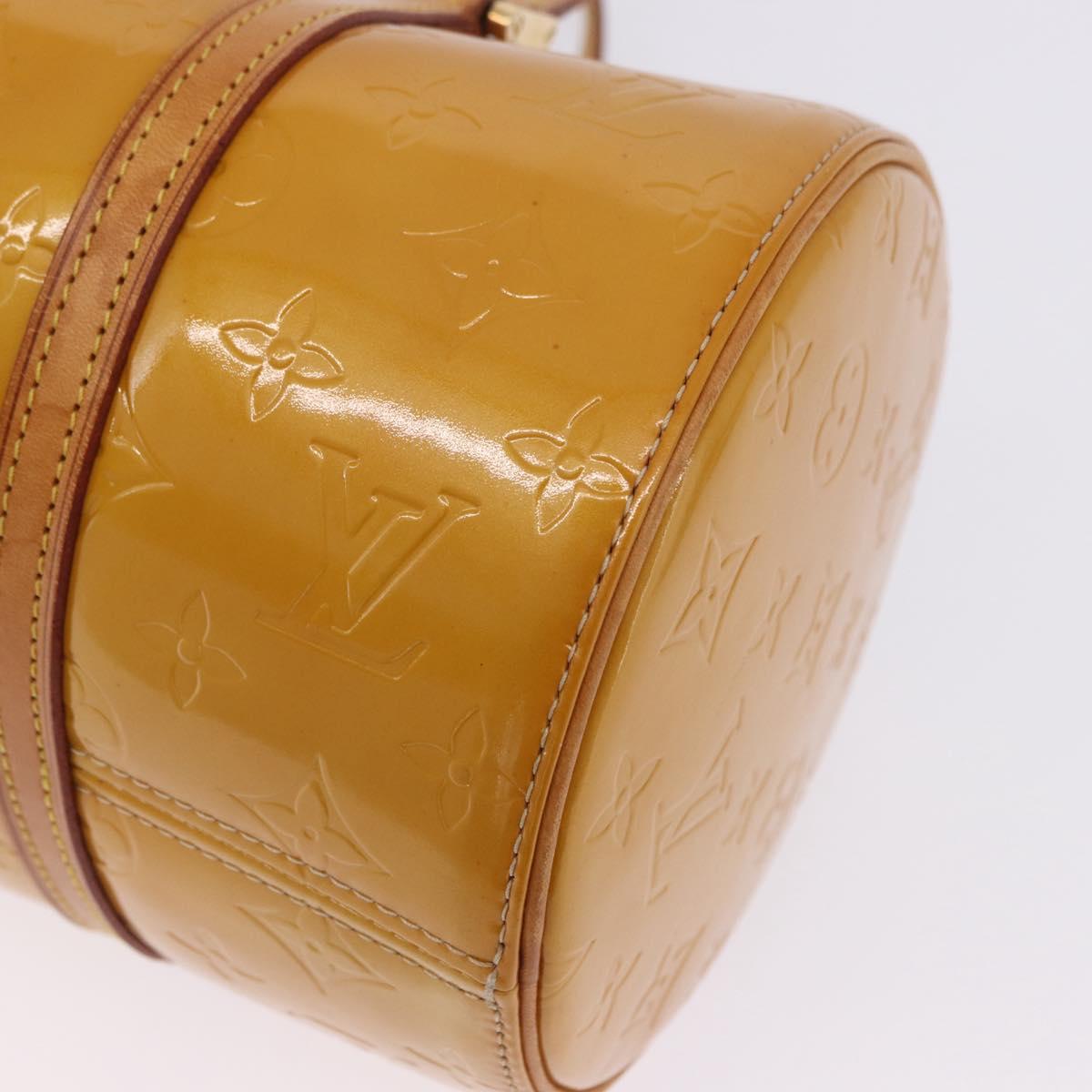 LOUIS VUITTON Monogram Vernis Bedford Hand Bag Beige M91006 LV Auth 202942A