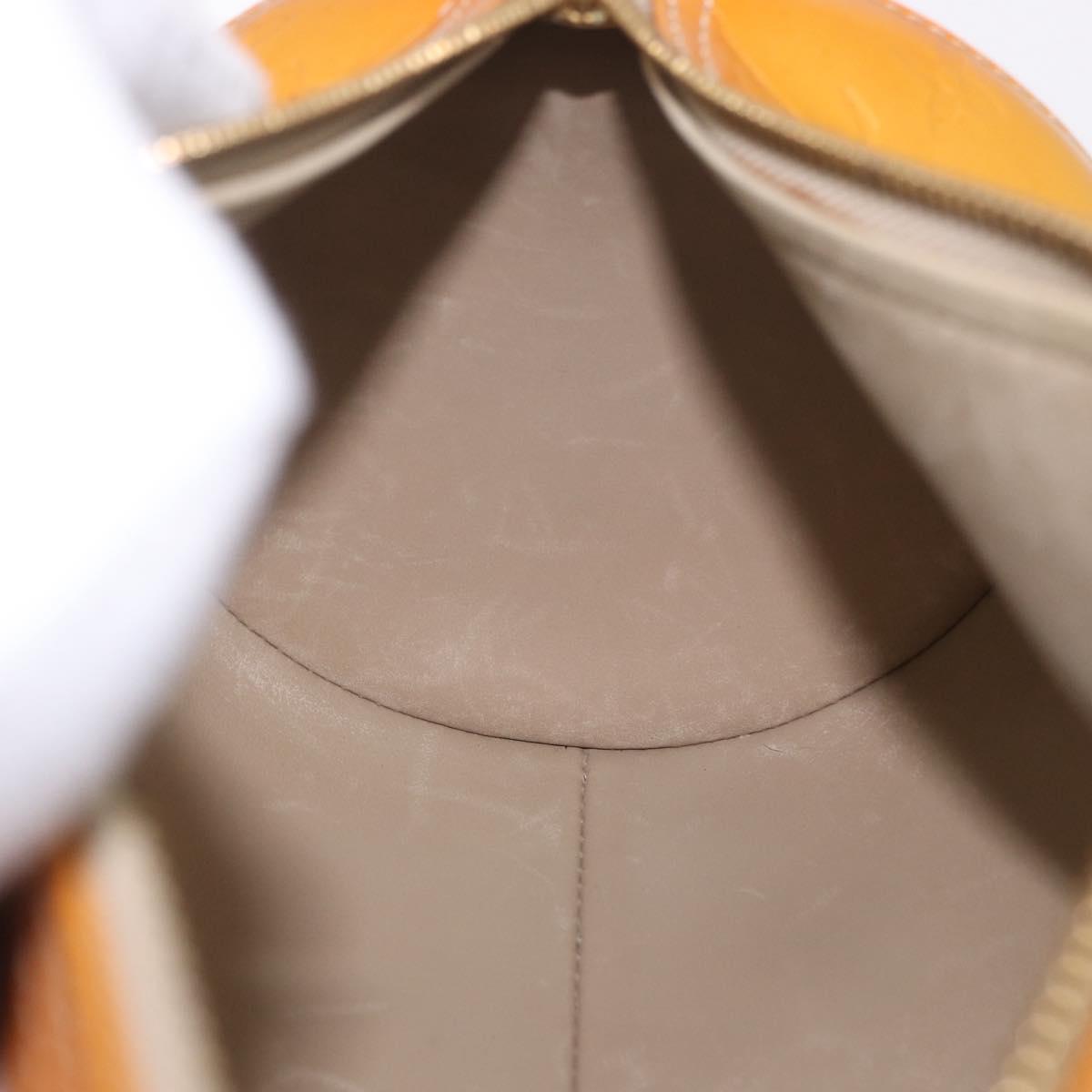 LOUIS VUITTON Monogram Vernis Bedford Hand Bag Beige M91006 LV Auth 202942A
