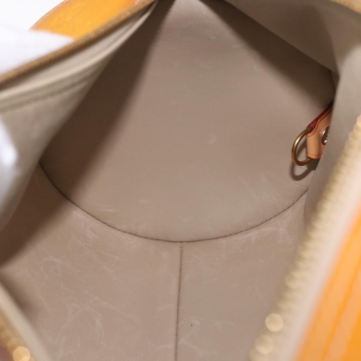 LOUIS VUITTON Monogram Vernis Bedford Hand Bag Beige M91006 LV Auth 202942A