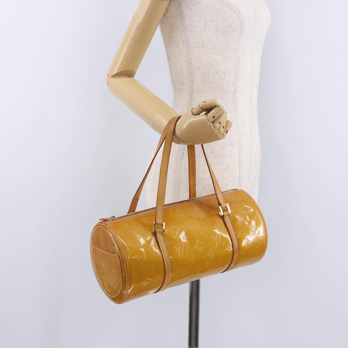 LOUIS VUITTON Monogram Vernis Bedford Hand Bag Beige M91006 LV Auth 202942A