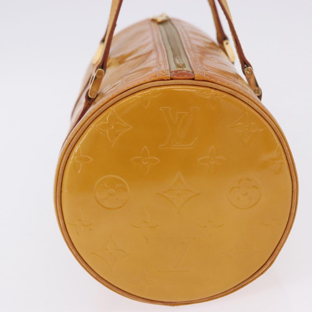 LOUIS VUITTON Monogram Vernis Bedford Hand Bag Beige M91006 LV Auth 202942A
