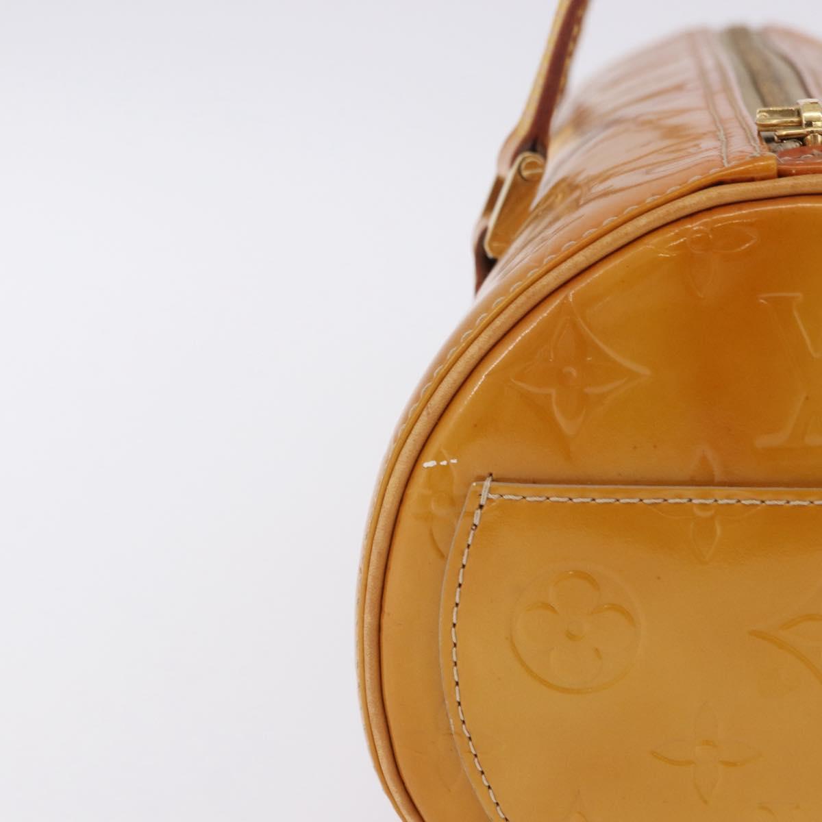 LOUIS VUITTON Monogram Vernis Bedford Hand Bag Beige M91006 LV Auth 202942A