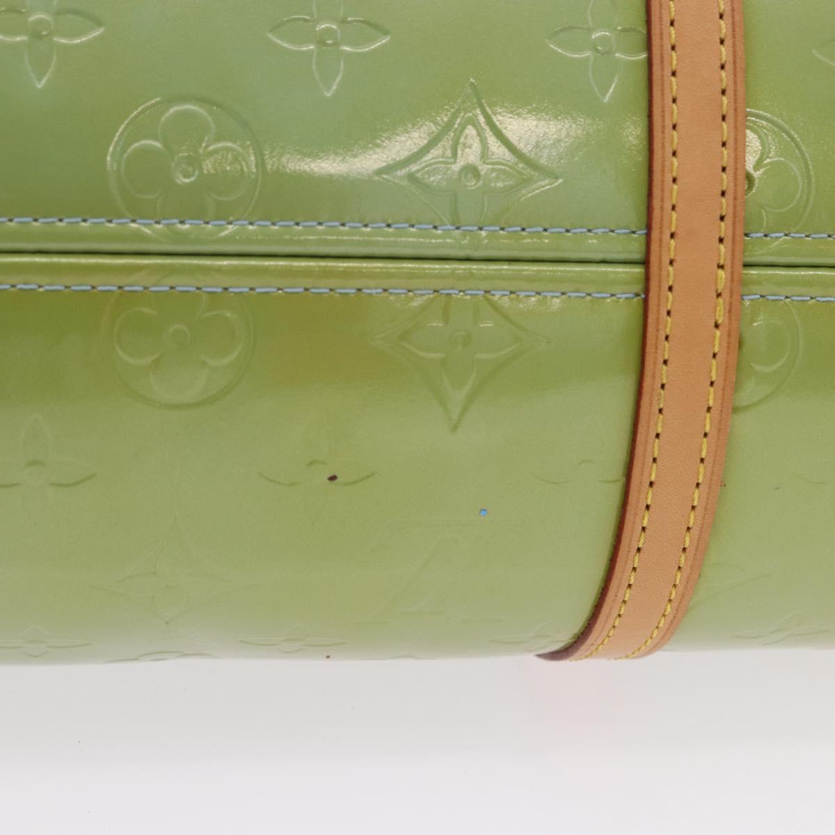 LOUIS VUITTON Monogram Vernis Bedford Hand Bag Baby Blue M91007 LV Auth 202943V