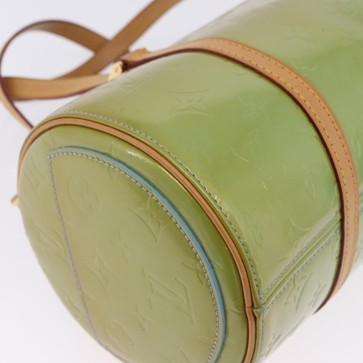 LOUIS VUITTON Monogram Vernis Bedford Hand Bag Baby Blue M91007 LV Auth 202943V