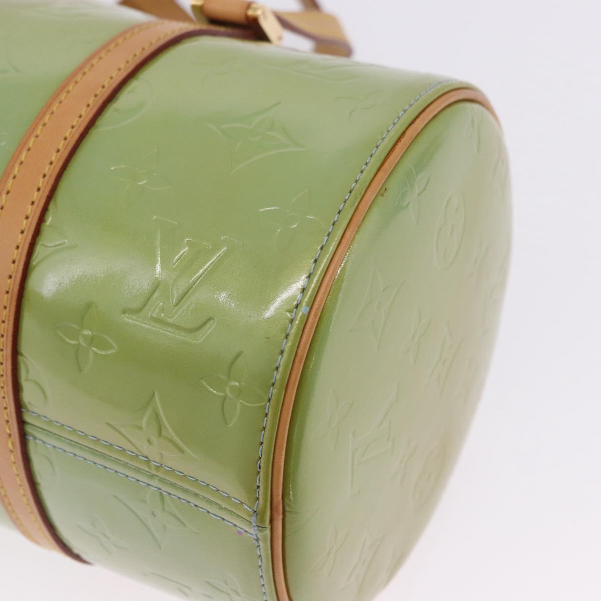 LOUIS VUITTON Monogram Vernis Bedford Hand Bag Baby Blue M91007 LV Auth 202943V