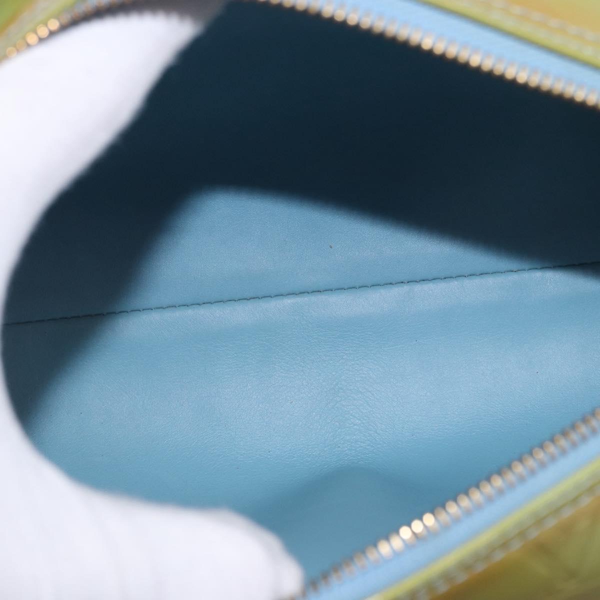 LOUIS VUITTON Monogram Vernis Bedford Hand Bag Baby Blue M91007 LV Auth 202943V