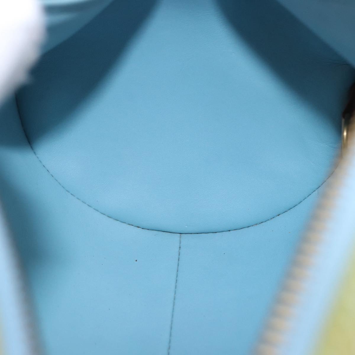 LOUIS VUITTON Monogram Vernis Bedford Hand Bag Baby Blue M91007 LV Auth 202943V