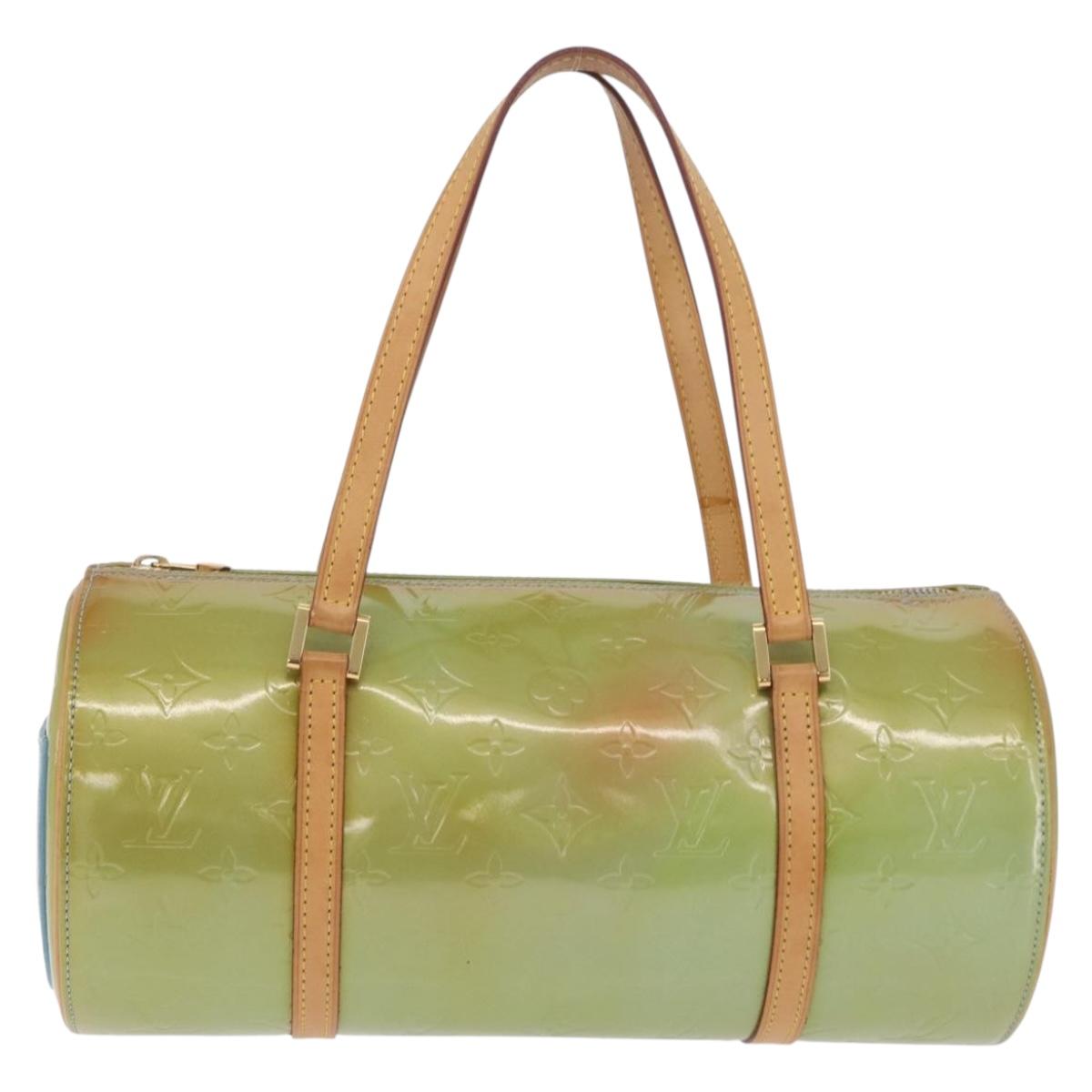 LOUIS VUITTON Monogram Vernis Bedford Hand Bag Baby Blue M91007 LV Auth 202943V