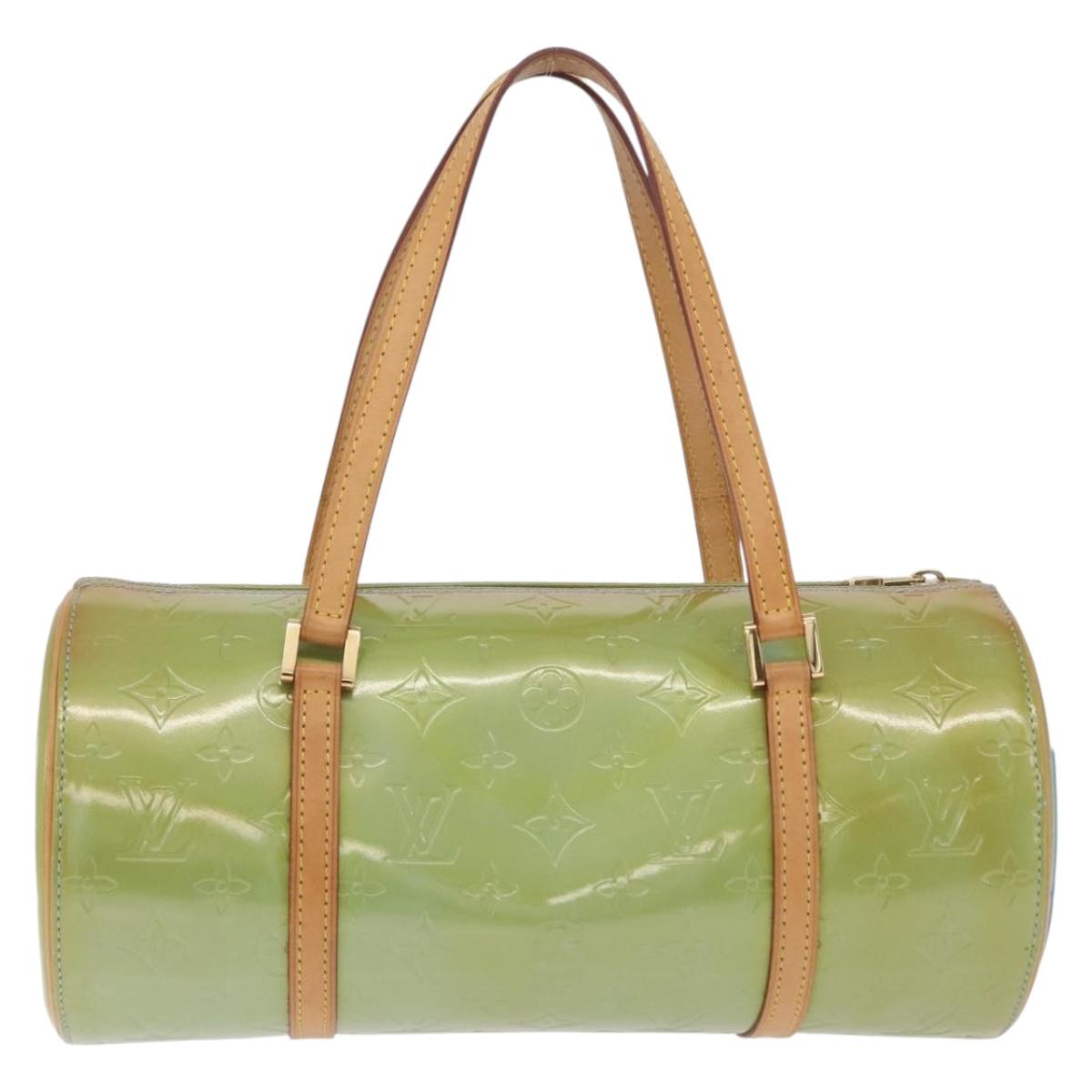 LOUIS VUITTON Monogram Vernis Bedford Hand Bag Baby Blue M91007 LV Auth 202943V