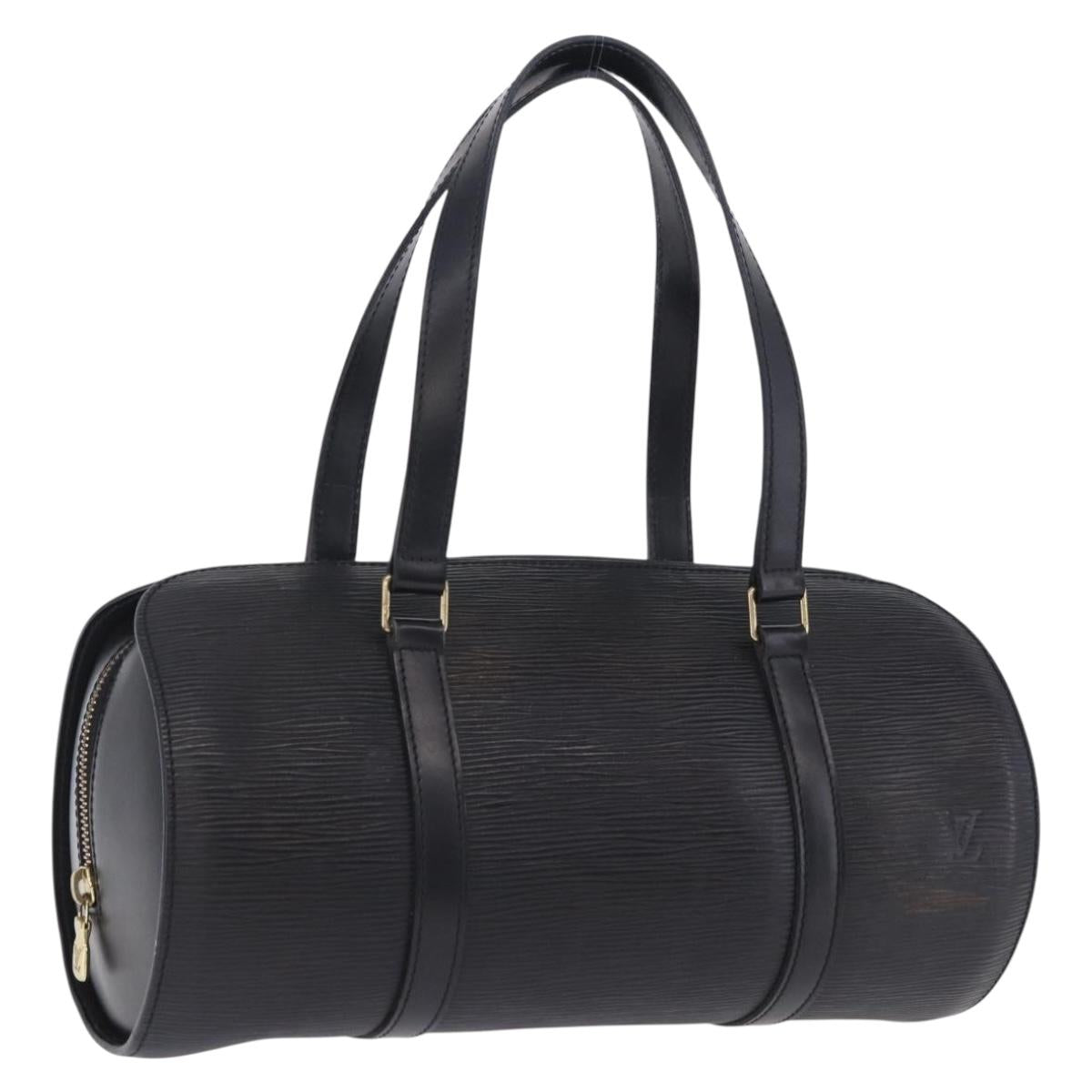 LOUIS VUITTON Epi Soufflot Hand Bag Black M52222 LV Auth 202944V