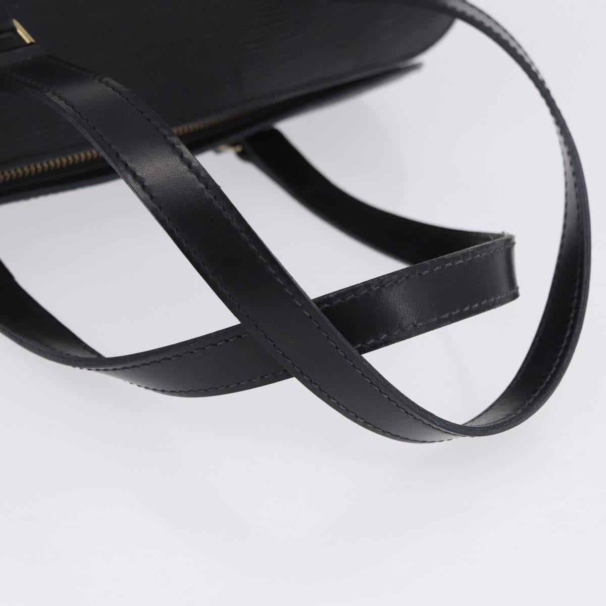 LOUIS VUITTON Epi Soufflot Hand Bag Black M52222 LV Auth 202944V