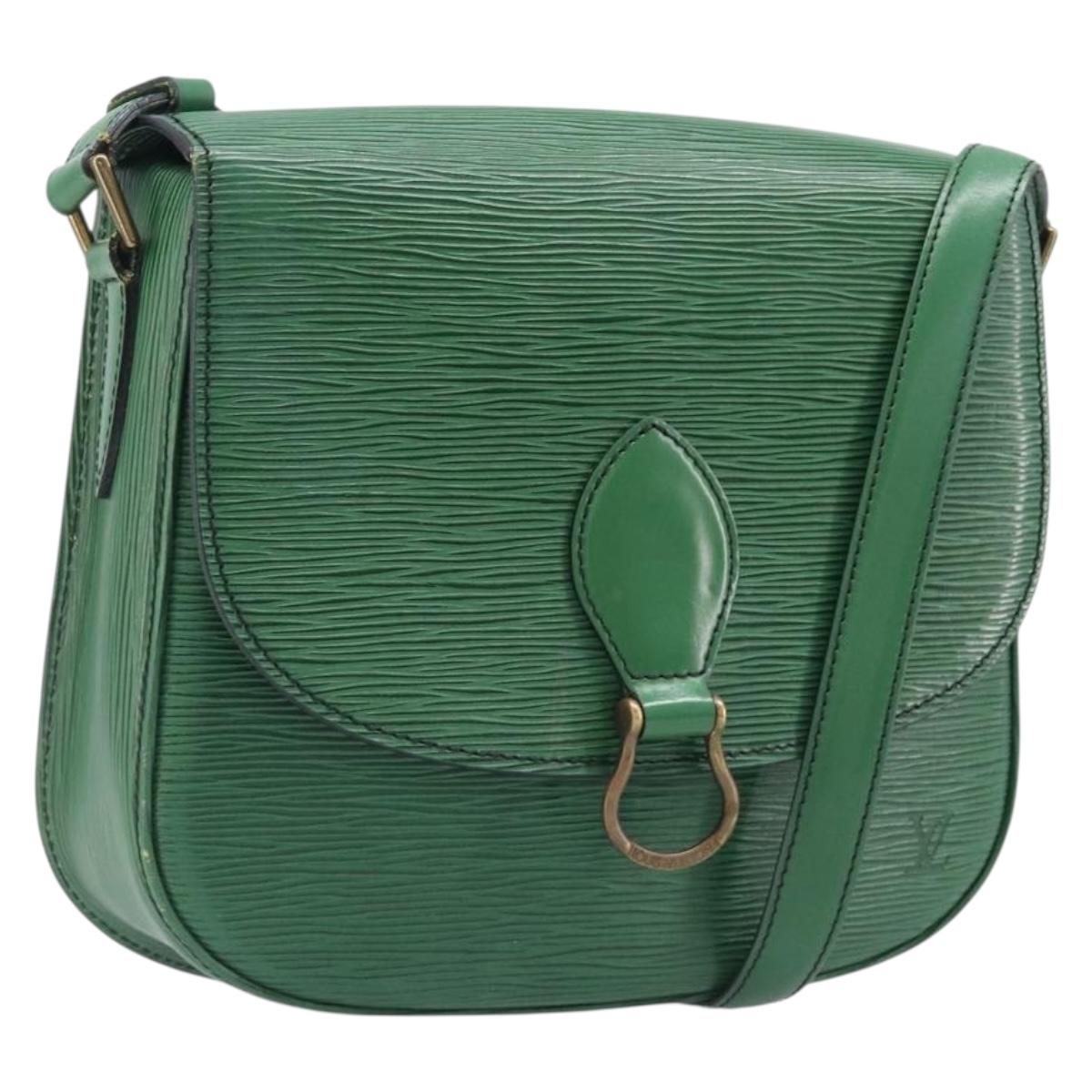 LOUIS VUITTON Epi Saint Cloud GM Shoulder Bag Green M52194 LV Auth 202945
