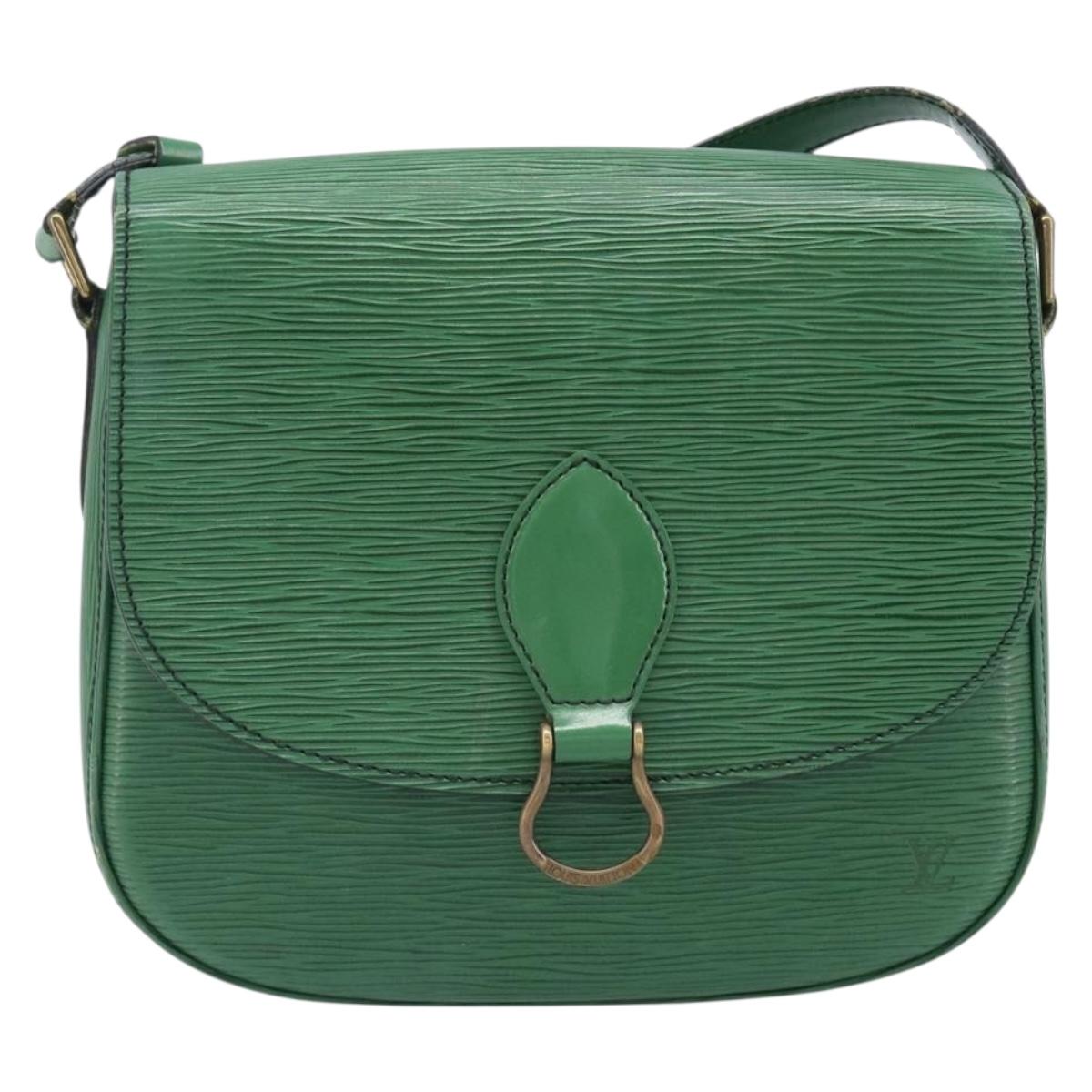 LOUIS VUITTON Epi Saint Cloud GM Shoulder Bag Green M52194 LV Auth 202945