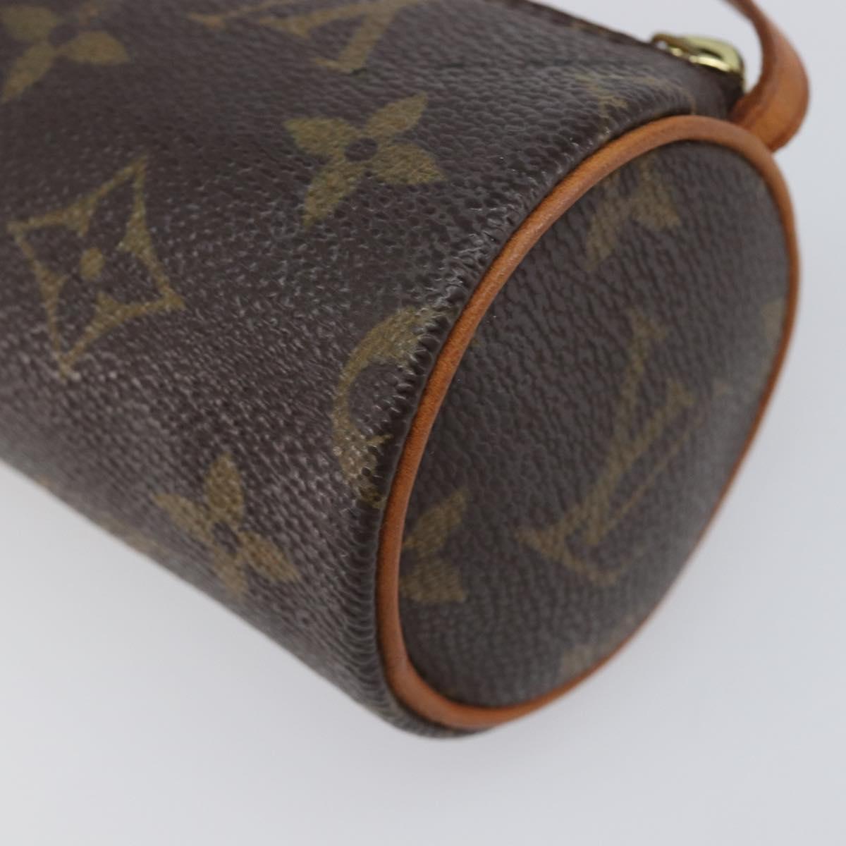 LOUIS VUITTON Monogram Papillon Pouch LV Auth 202946