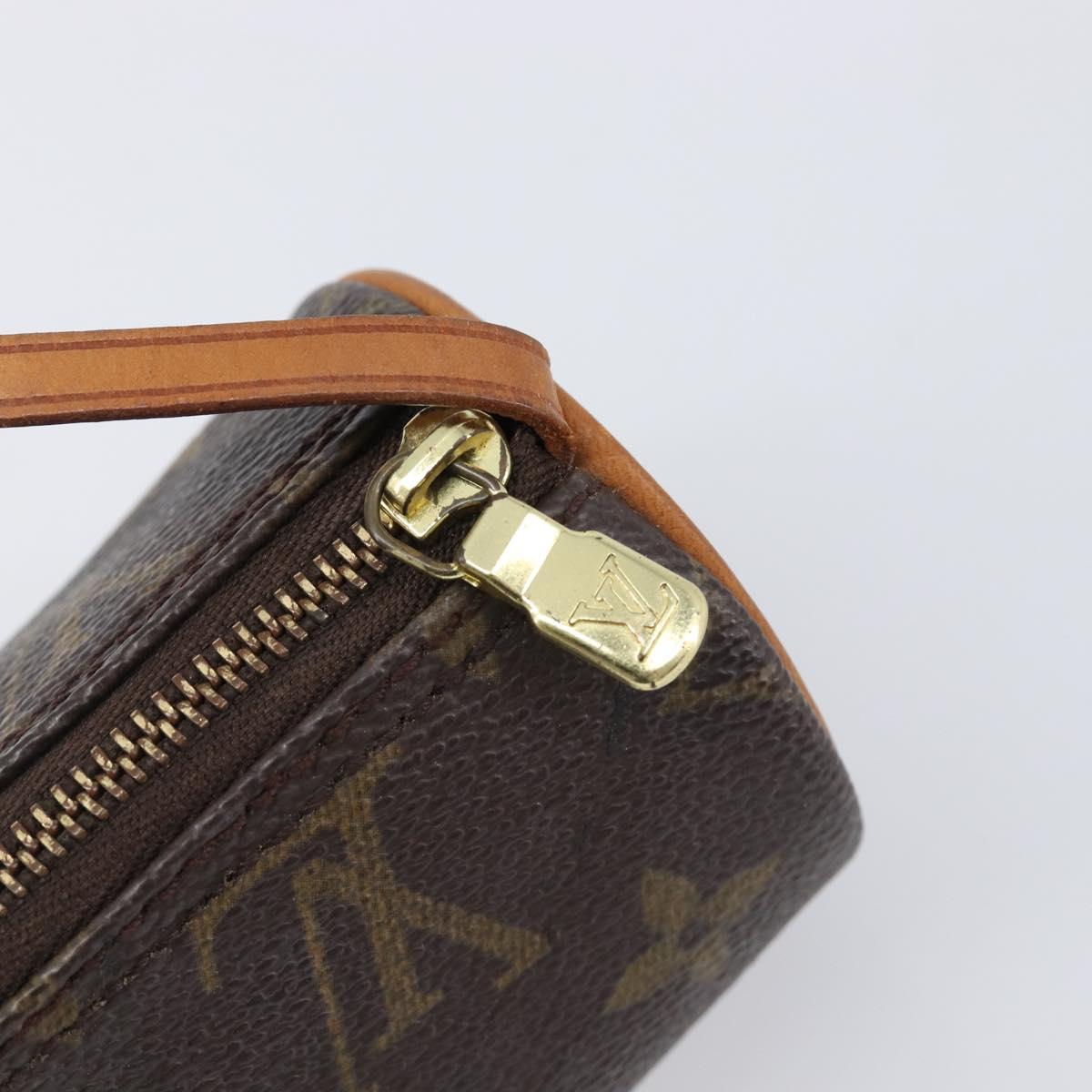 LOUIS VUITTON Monogram Papillon Pouch LV Auth 202946