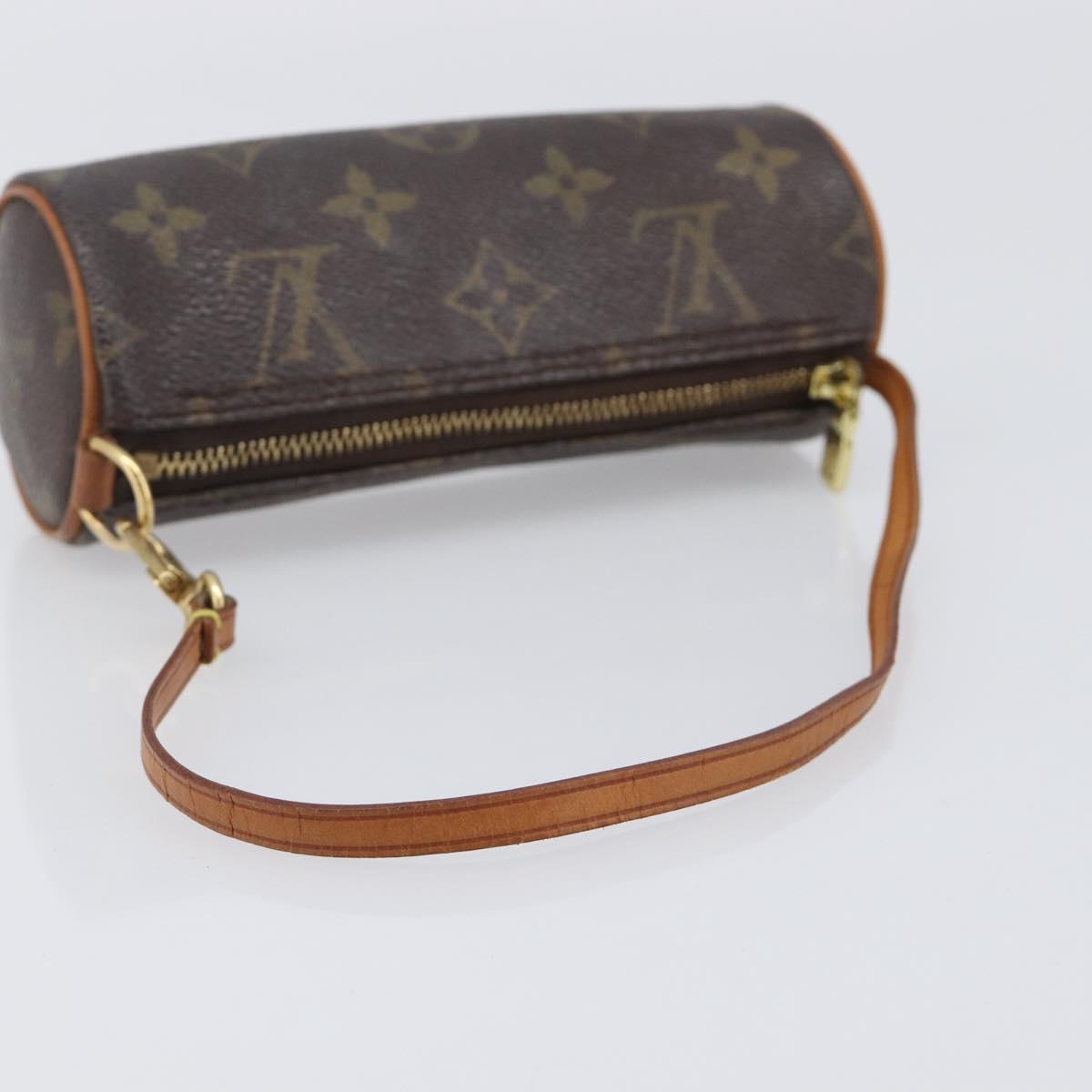 LOUIS VUITTON Monogram Papillon Pouch LV Auth 202946