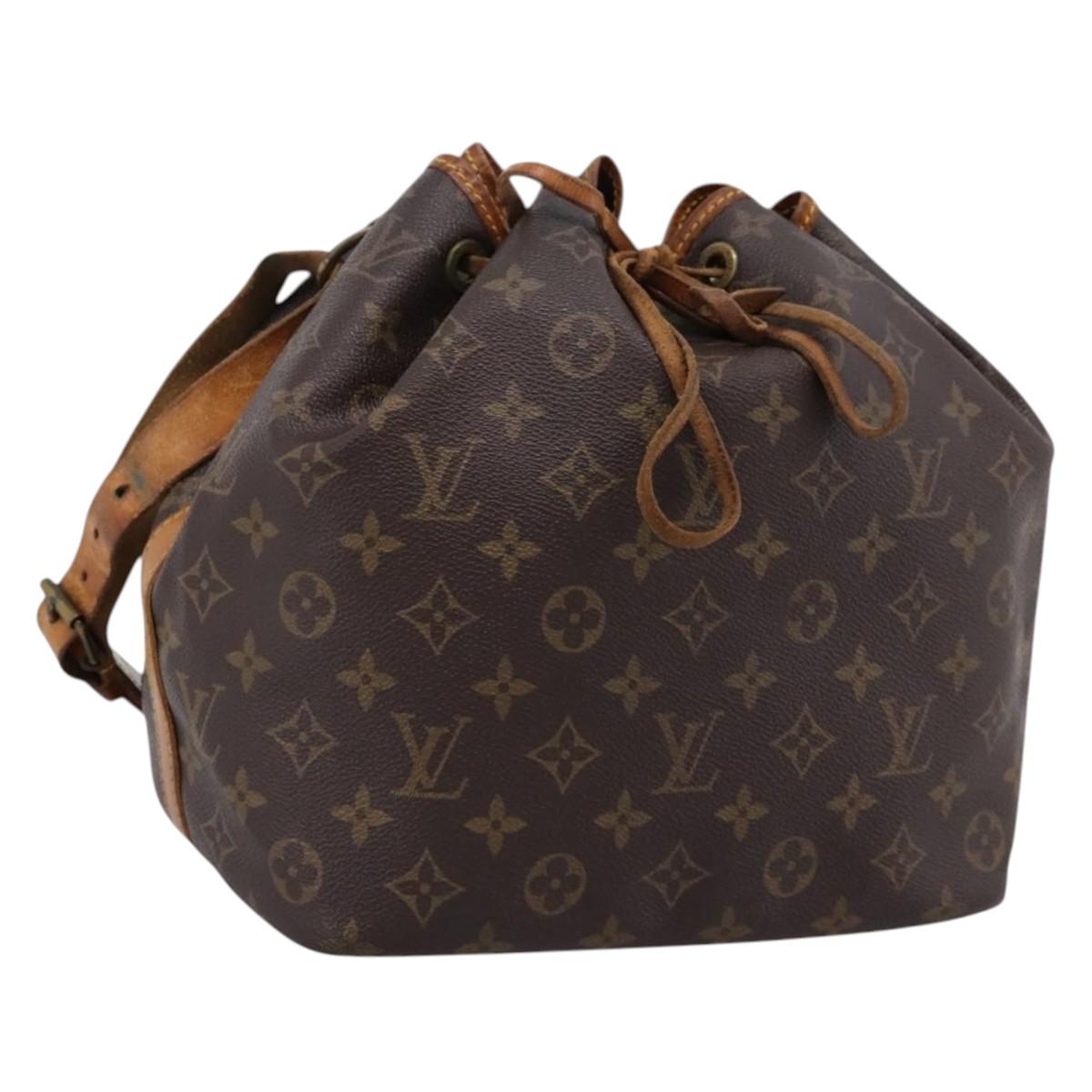 LOUIS VUITTON Monogram Petit Noe Shoulder Bag M42226 LV Auth 202947