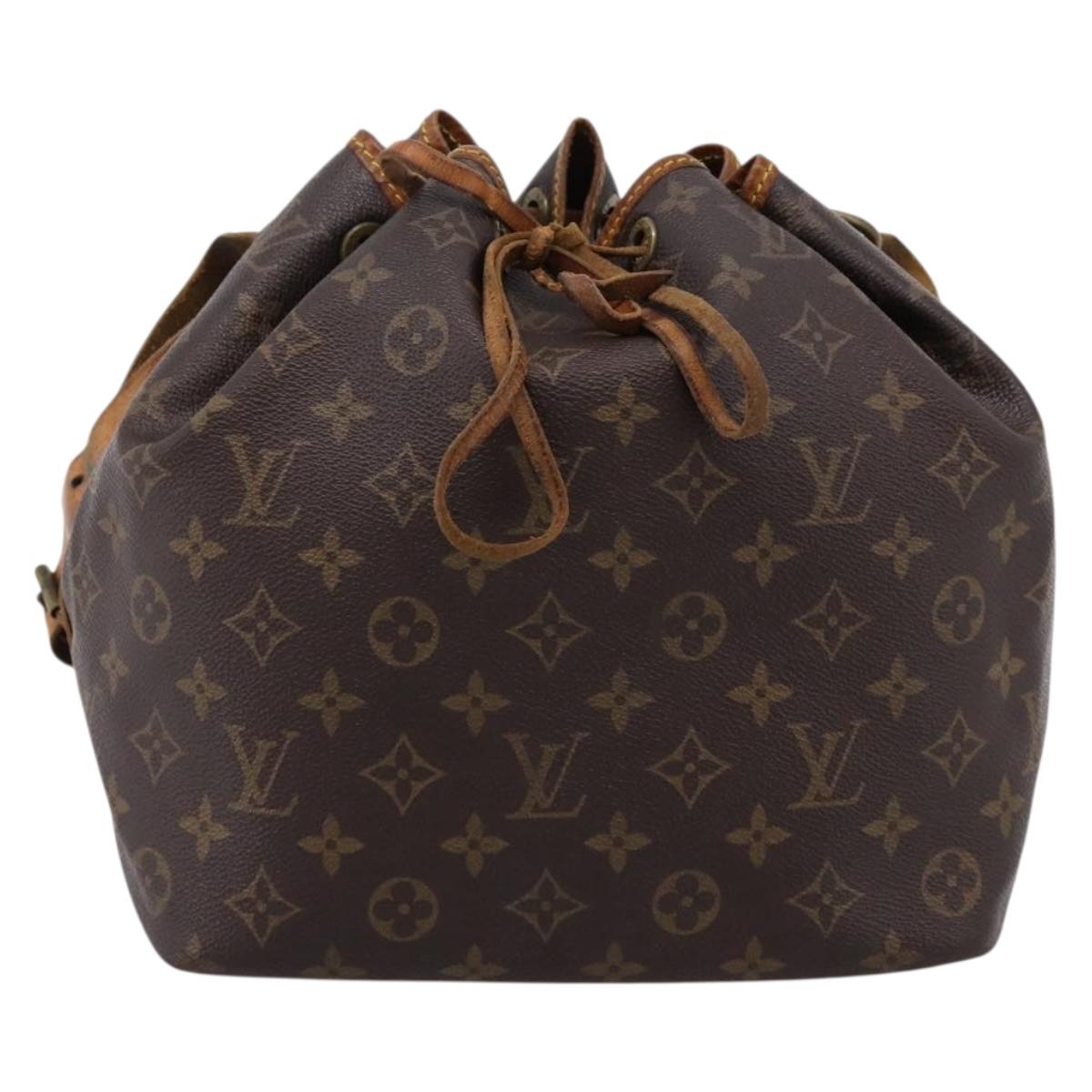 LOUIS VUITTON Monogram Petit Noe Shoulder Bag M42226 LV Auth 202947