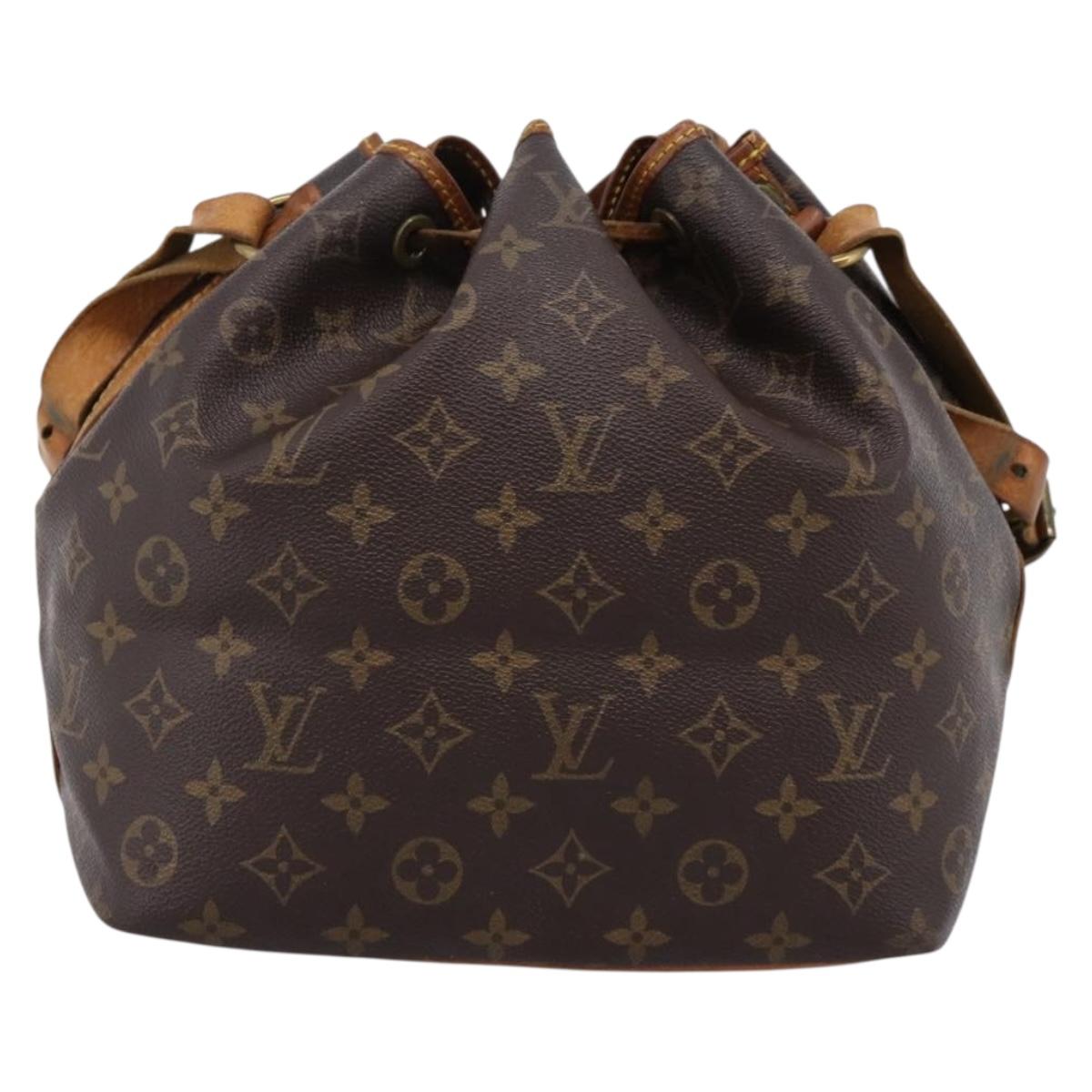 LOUIS VUITTON Monogram Petit Noe Shoulder Bag M42226 LV Auth 202947