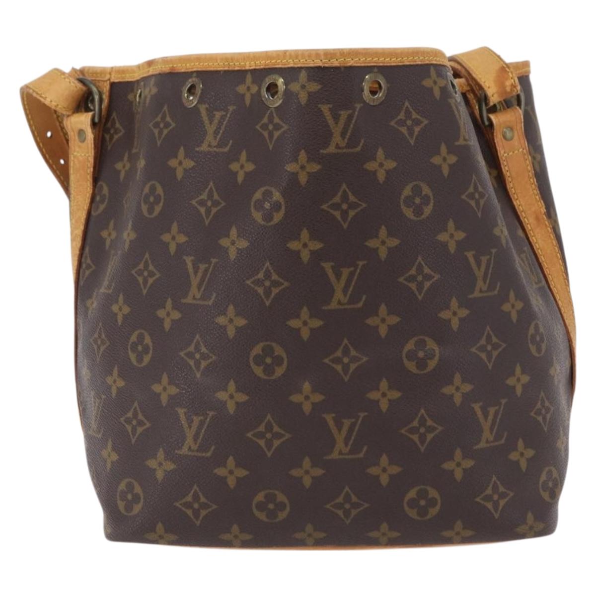 LOUIS VUITTON Monogram Petit Noe Shoulder Bag M42226 LV Auth 202948