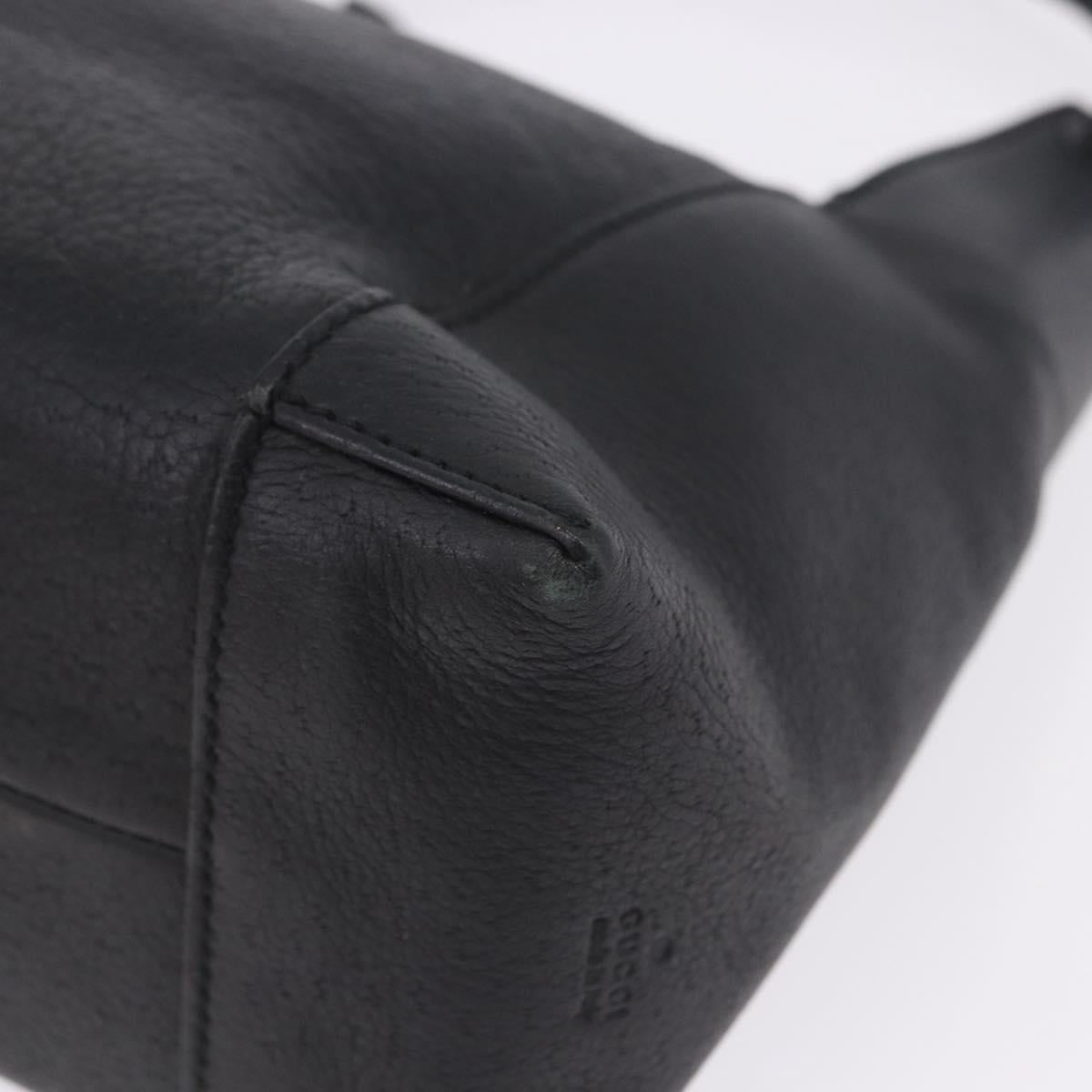 GUCCI Hand Bag Leather Black 101333 Auth 202951A