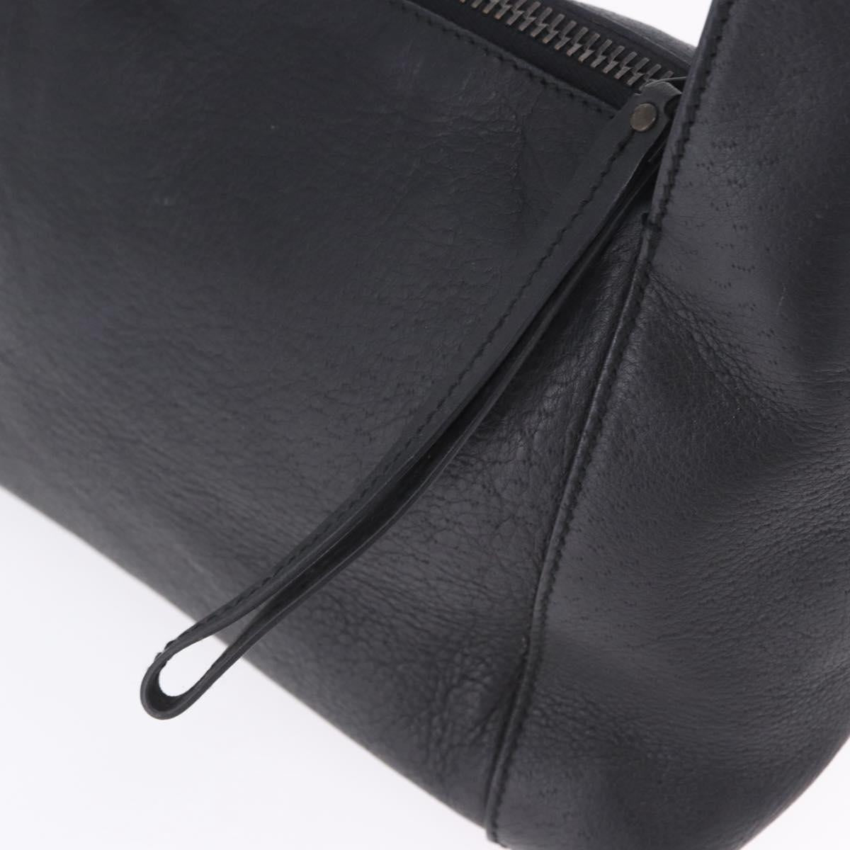 GUCCI Hand Bag Leather Black 101333 Auth 202951A