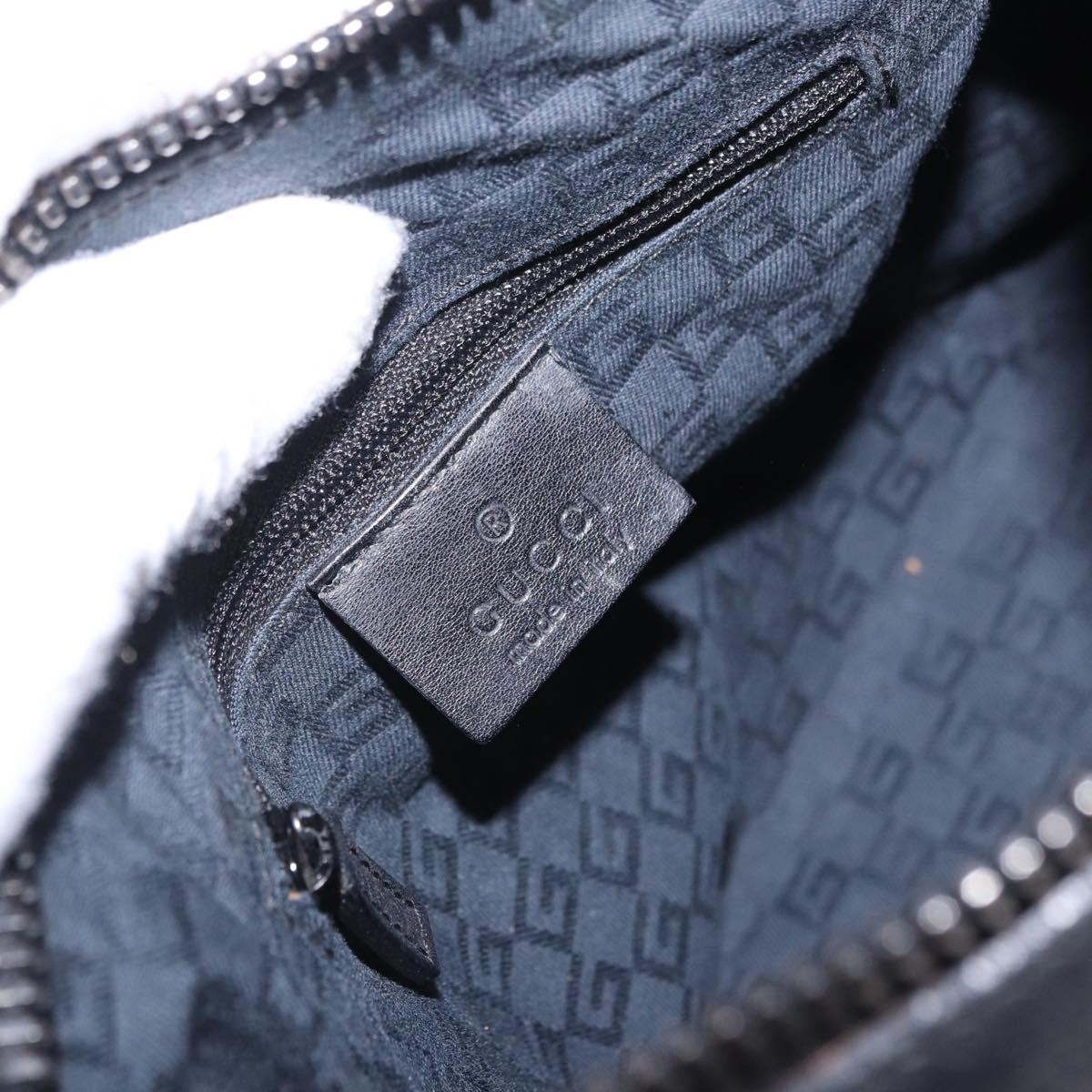 GUCCI Hand Bag Leather Black 101333 Auth 202951A