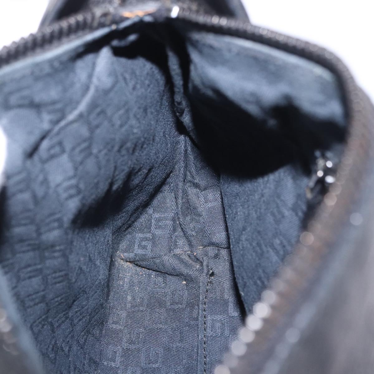 GUCCI Hand Bag Leather Black 101333 Auth 202951A