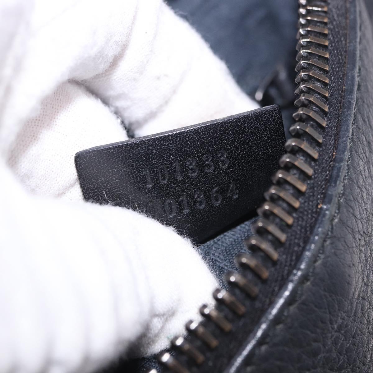 GUCCI Hand Bag Leather Black 101333 Auth 202951A