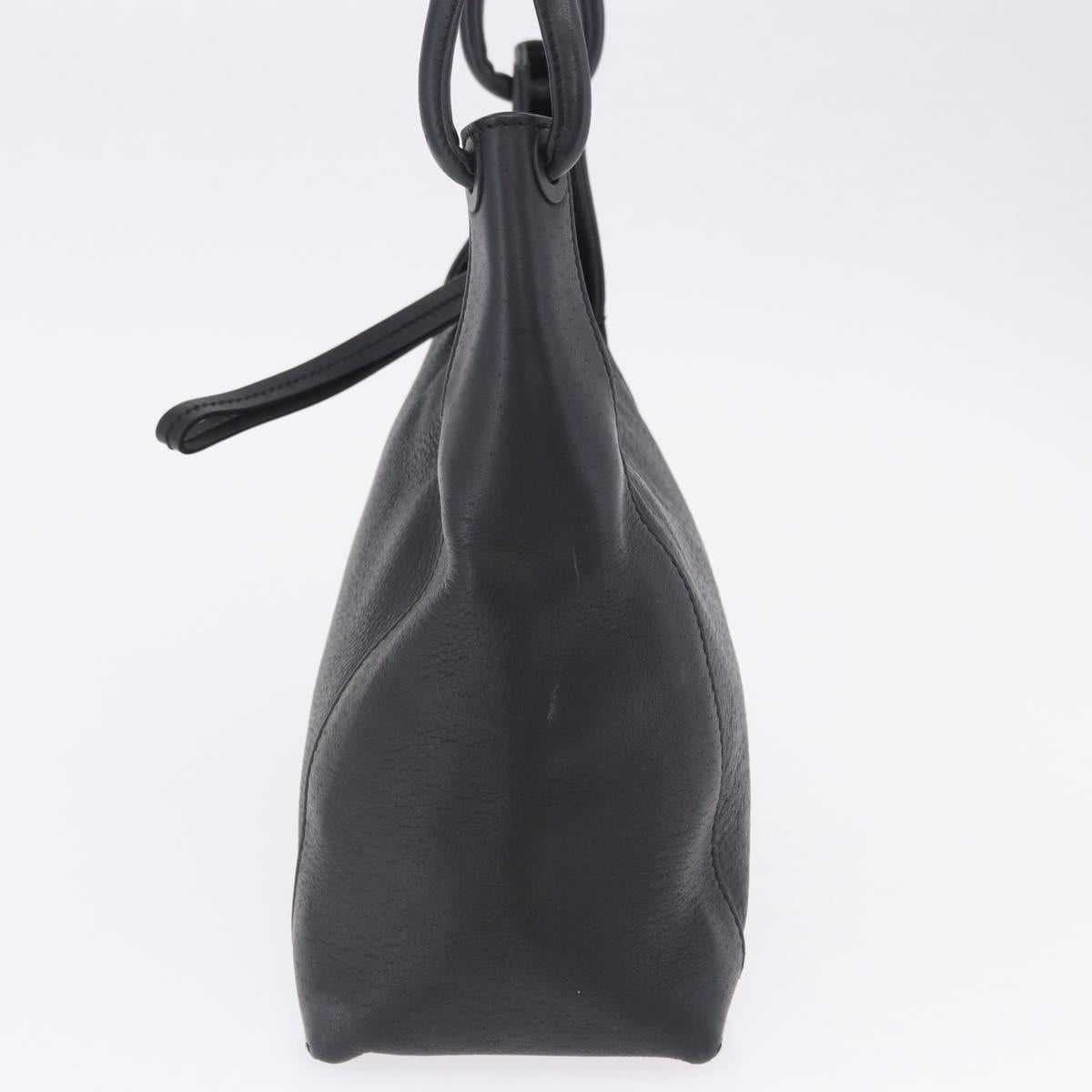 GUCCI Hand Bag Leather Black 101333 Auth 202951A