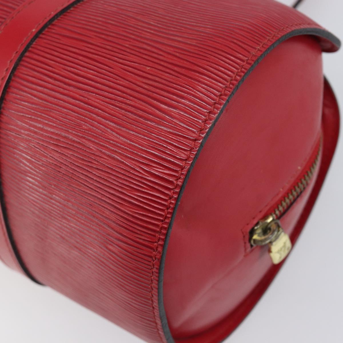 LOUIS VUITTON Epi Soufflot Hand Bag Red M52227 LV Auth 202967