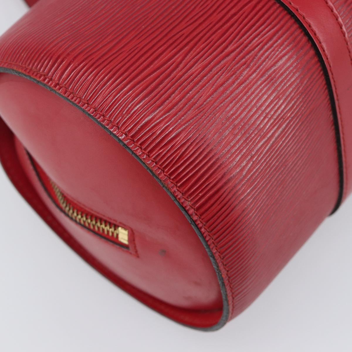 LOUIS VUITTON Epi Soufflot Hand Bag Red M52227 LV Auth 202967