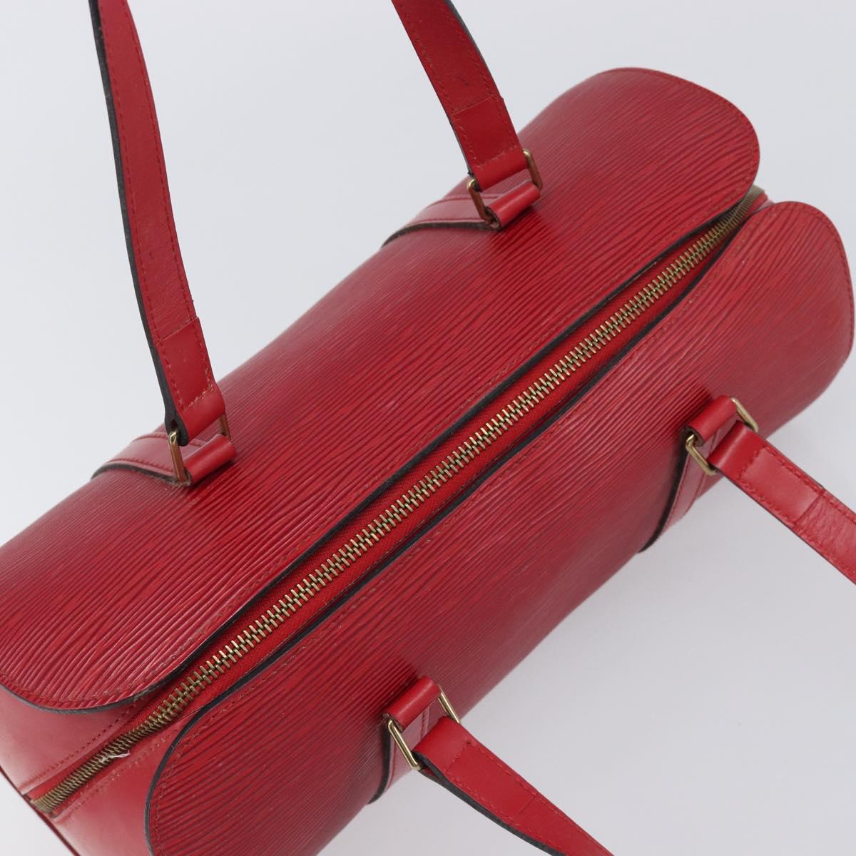 LOUIS VUITTON Epi Soufflot Hand Bag Red M52227 LV Auth 202967