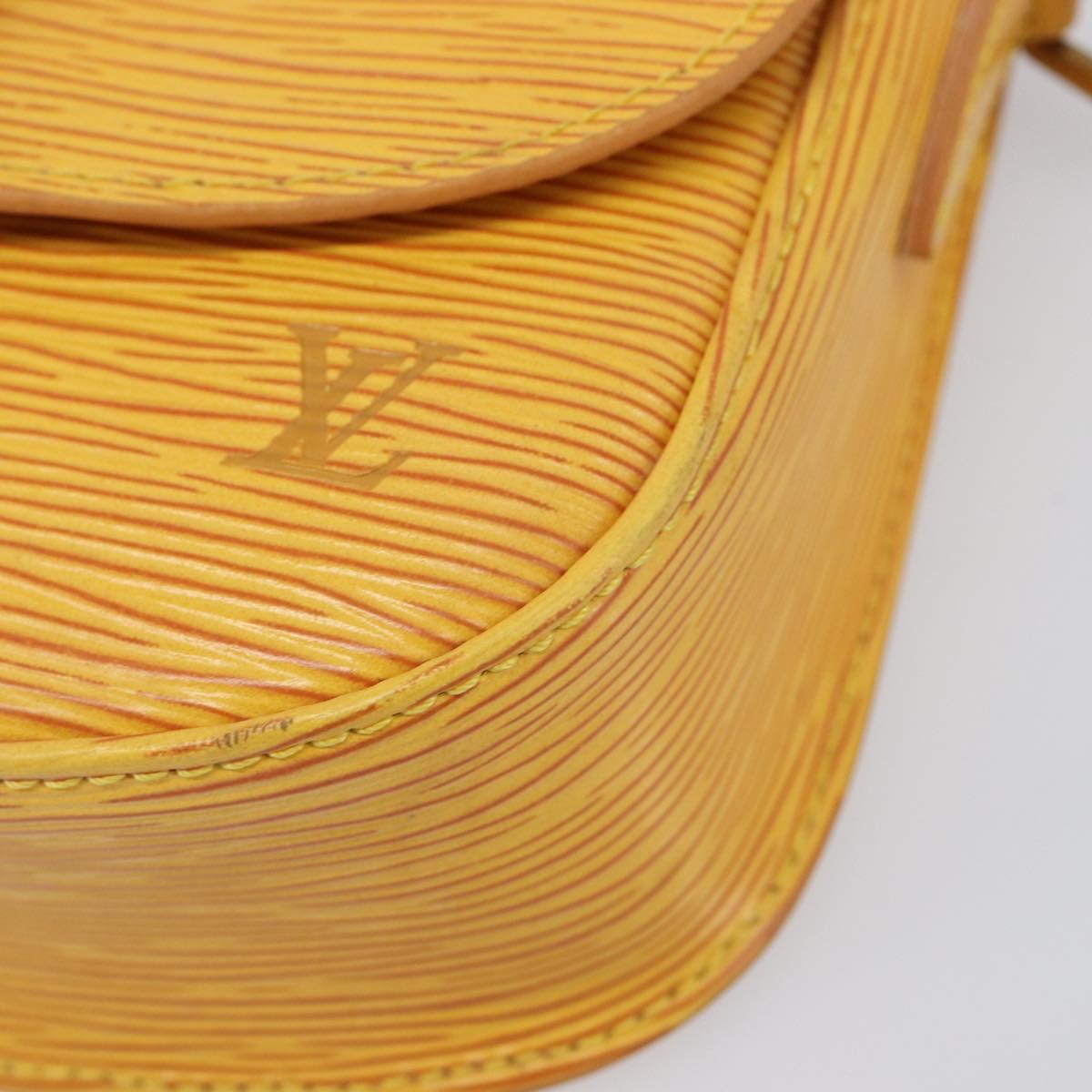LOUIS VUITTON Epi Saint Cloud PM Shoulder Bag Yellow M52219 LV Auth 202972A
