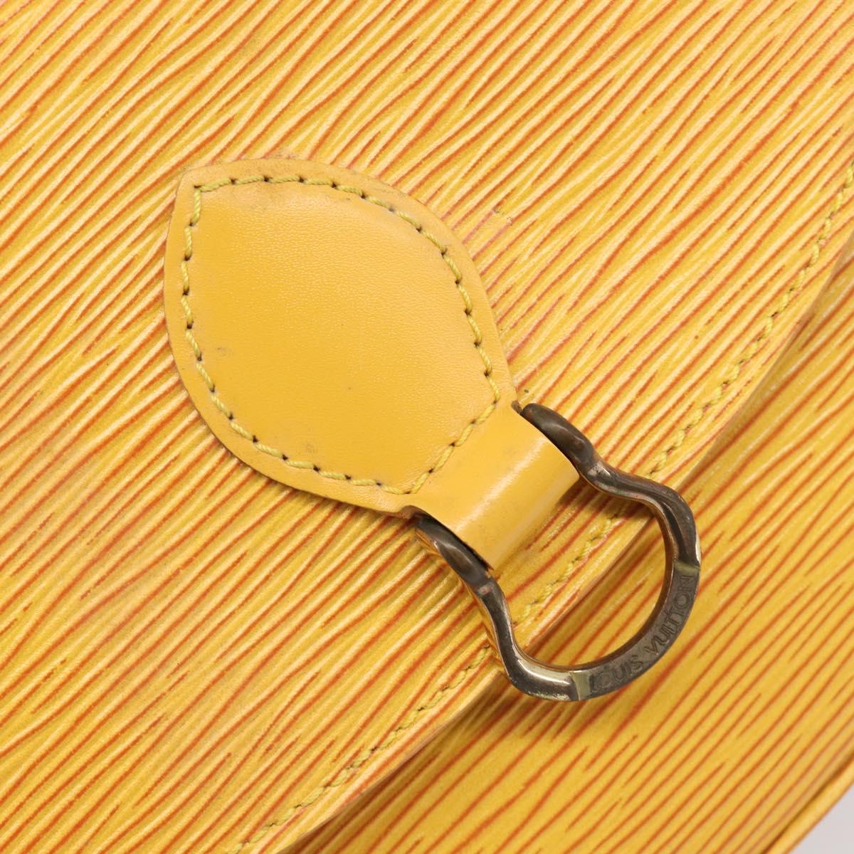 LOUIS VUITTON Epi Saint Cloud PM Shoulder Bag Yellow M52219 LV Auth 202972A