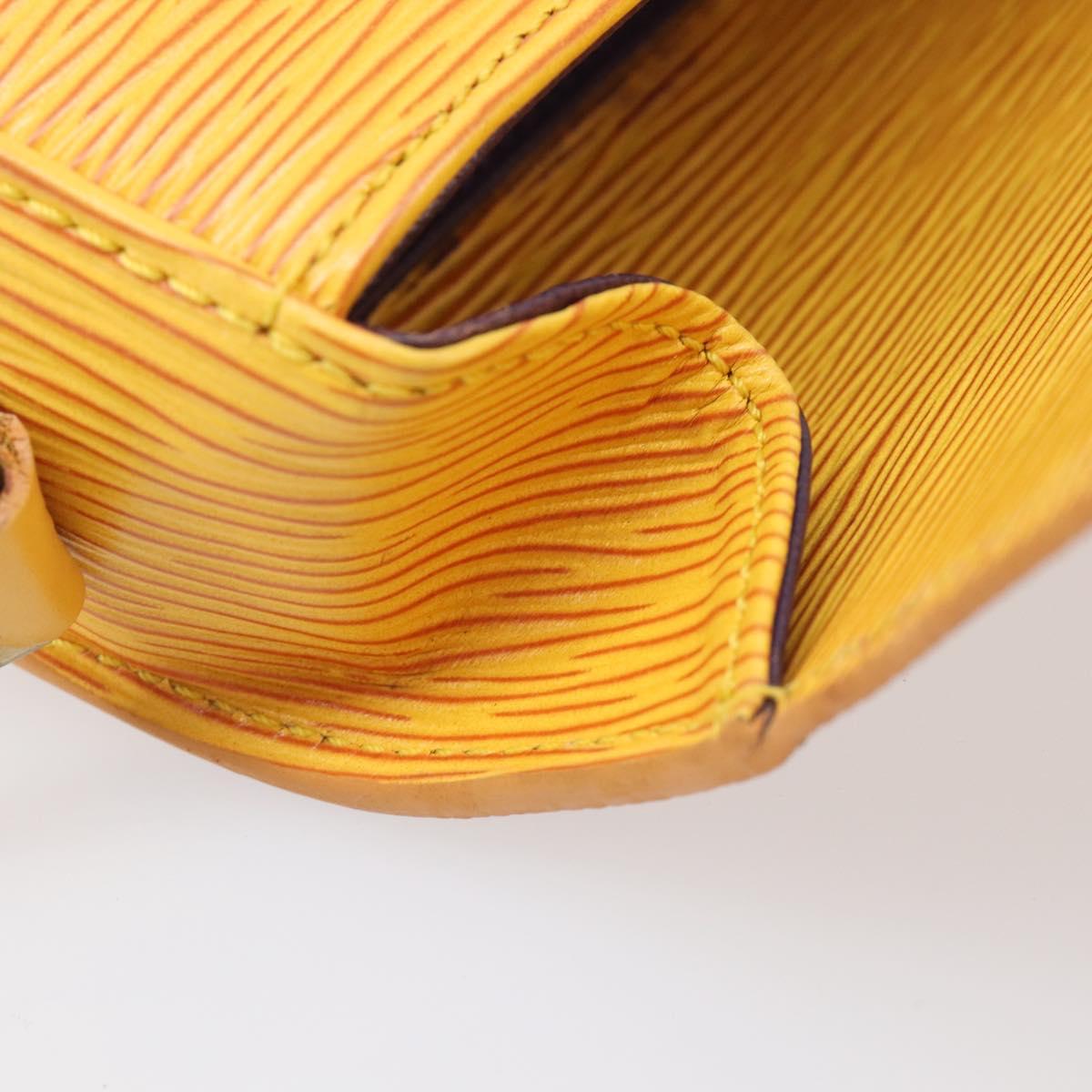LOUIS VUITTON Epi Saint Cloud PM Shoulder Bag Yellow M52219 LV Auth 202972A