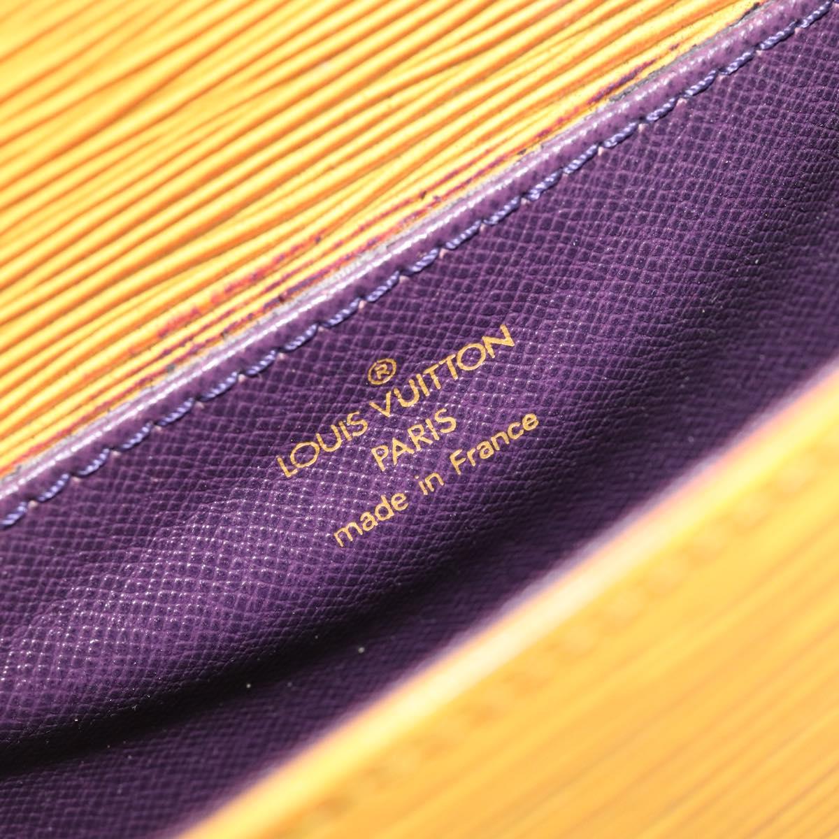 LOUIS VUITTON Epi Saint Cloud PM Shoulder Bag Yellow M52219 LV Auth 202972A