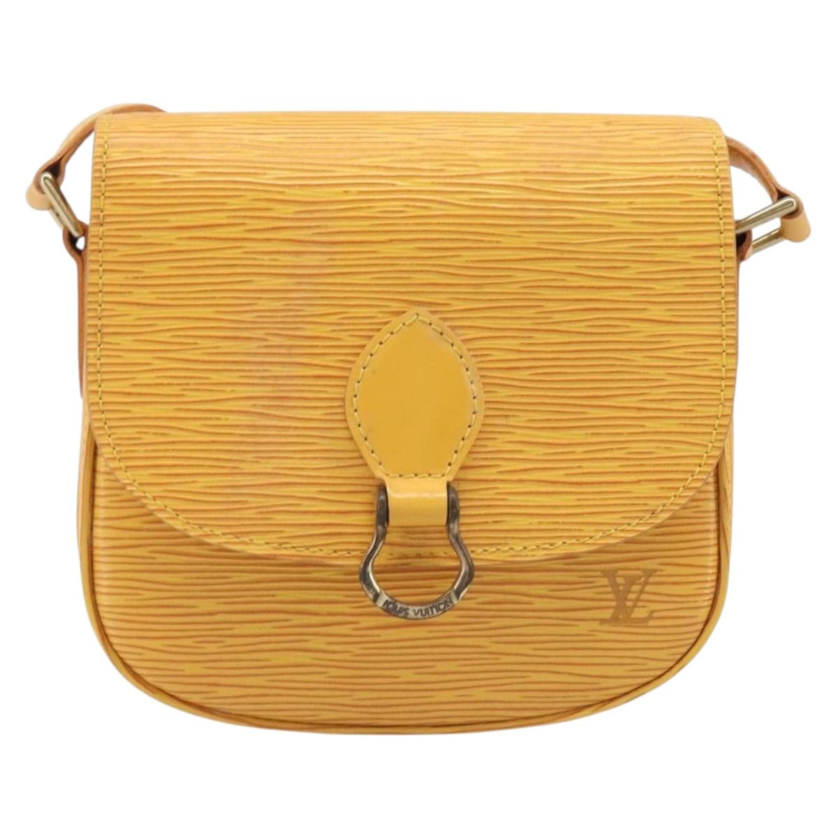 LOUIS VUITTON Epi Saint Cloud PM Shoulder Bag Yellow M52219 LV Auth 202972A