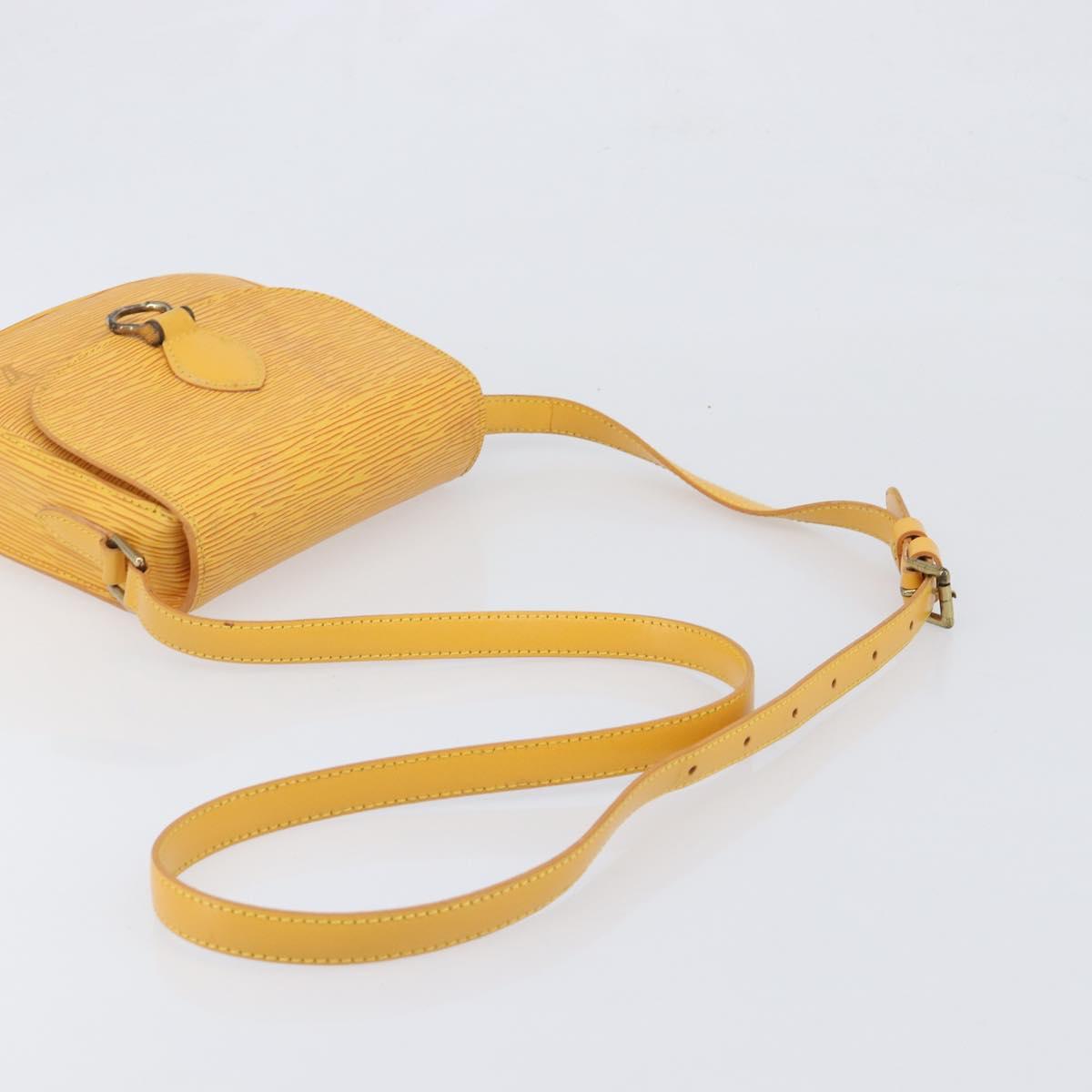 LOUIS VUITTON Epi Saint Cloud PM Shoulder Bag Yellow M52219 LV Auth 202972A