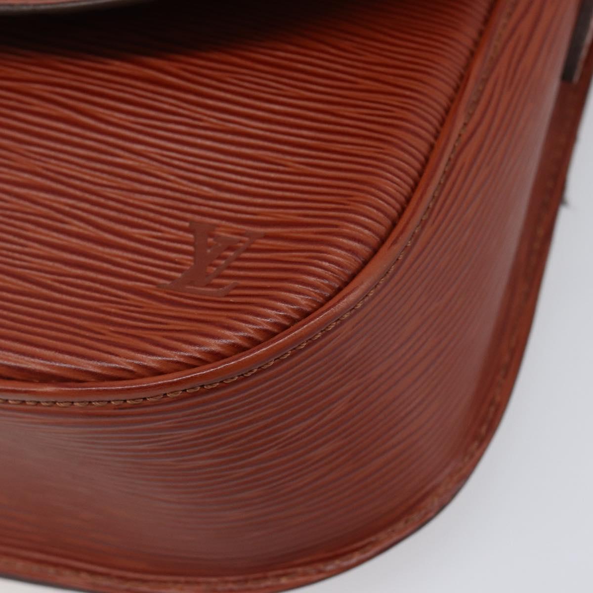 LOUIS VUITTON Epi Saint Cloud GM Shoulder Bag Brown M52193 LV Auth 202978