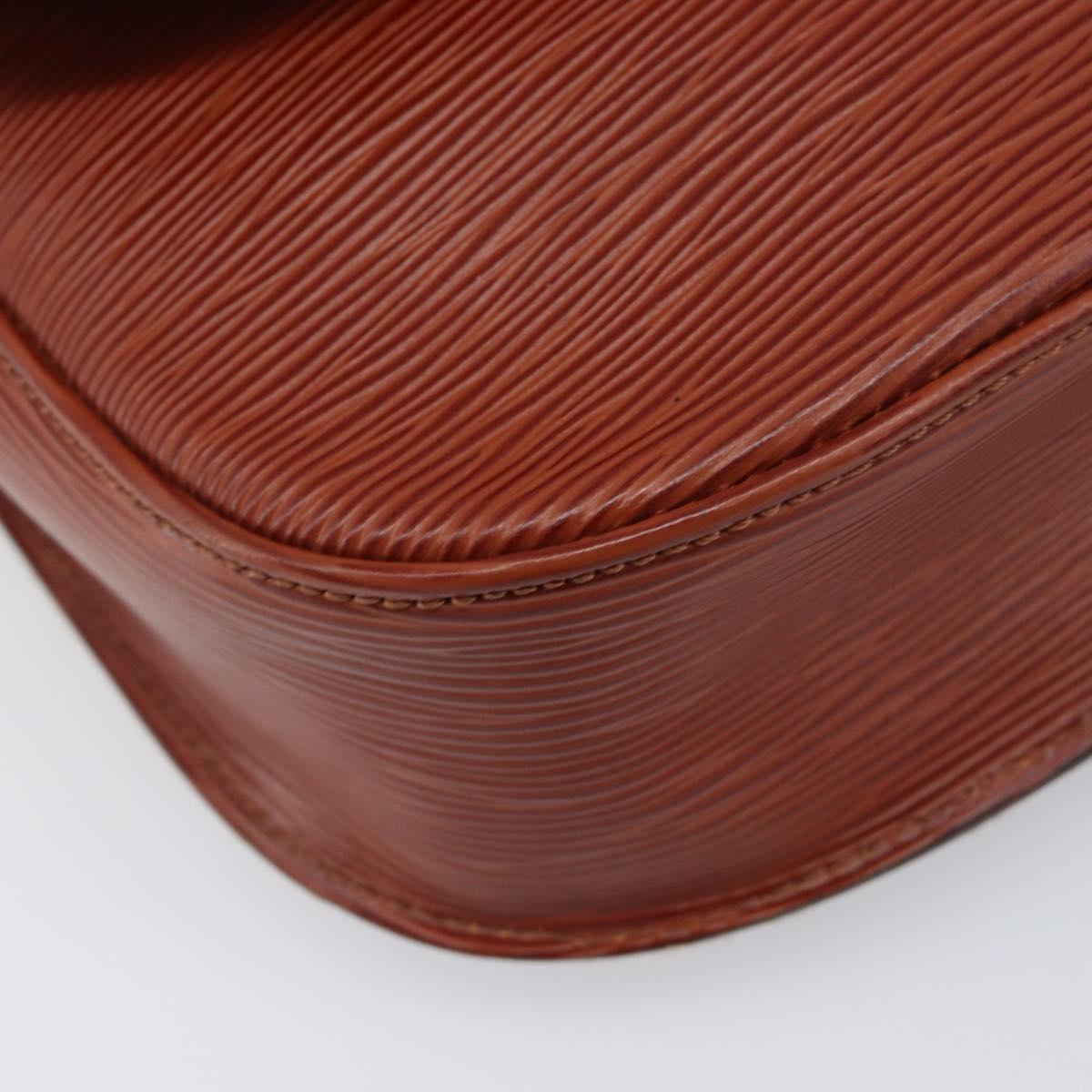 LOUIS VUITTON Epi Saint Cloud GM Shoulder Bag Brown M52193 LV Auth 202978